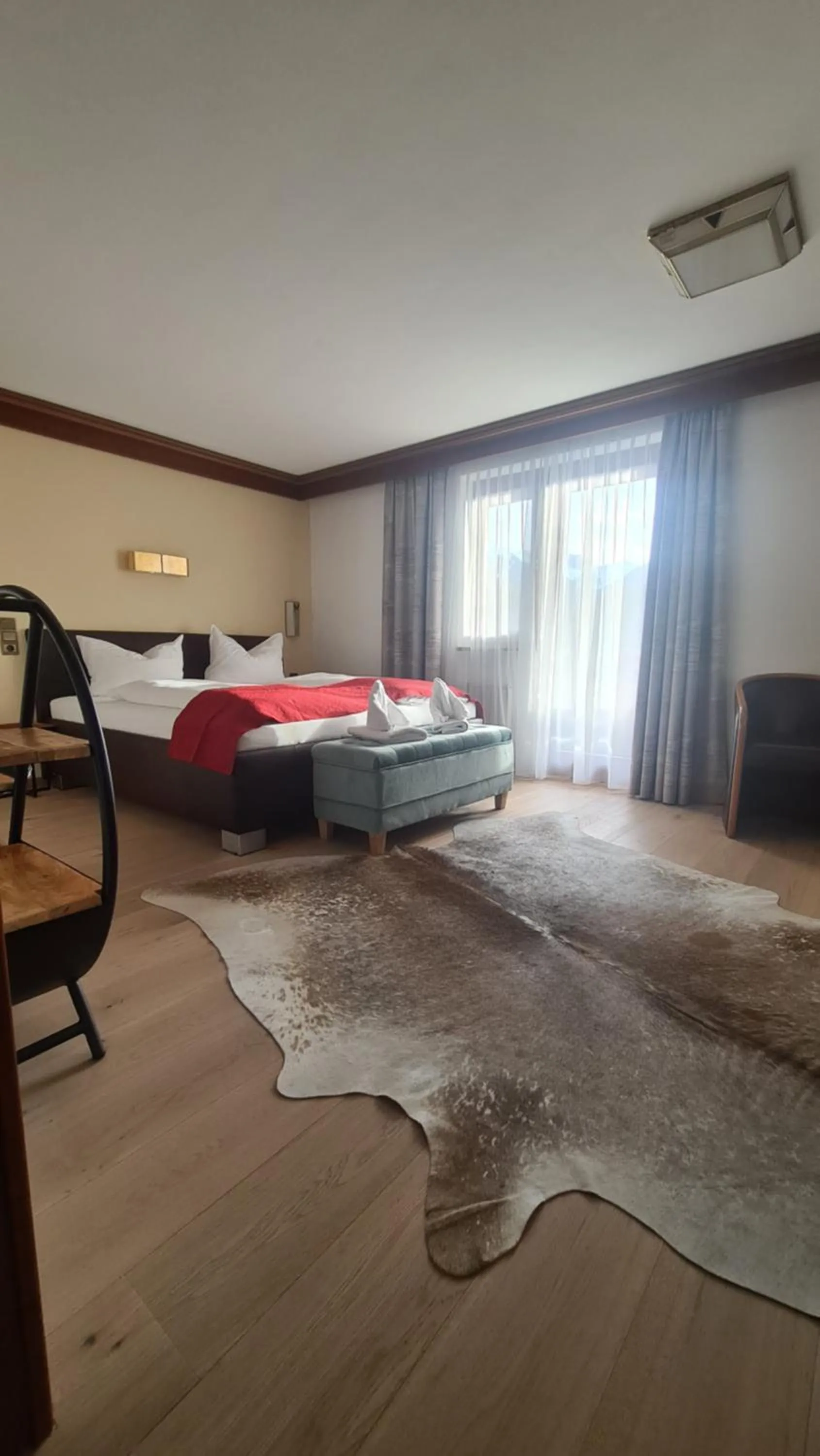 Bed in Hotel Tyrolis