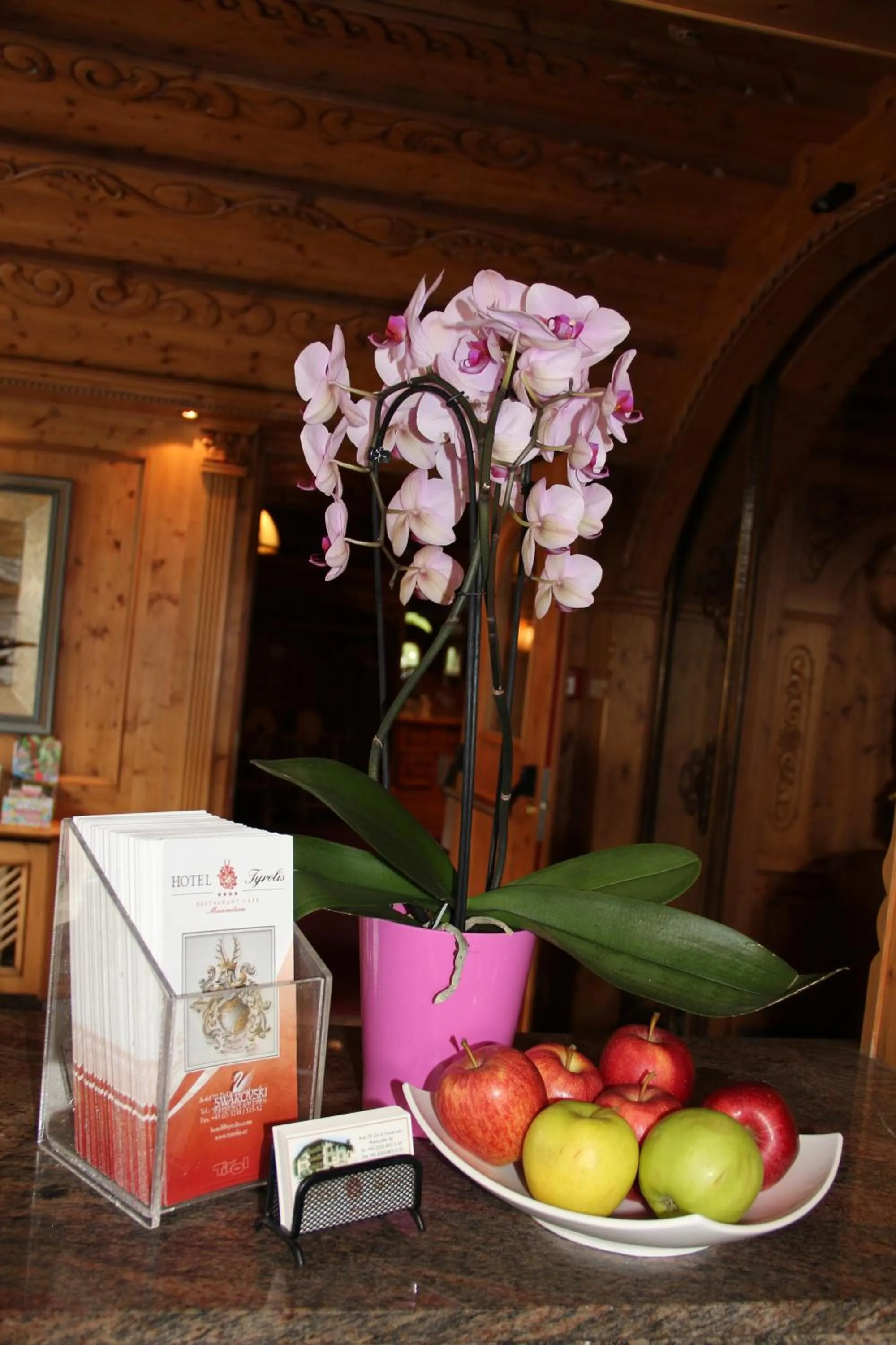 Decorative detail in Hotel Tyrolis