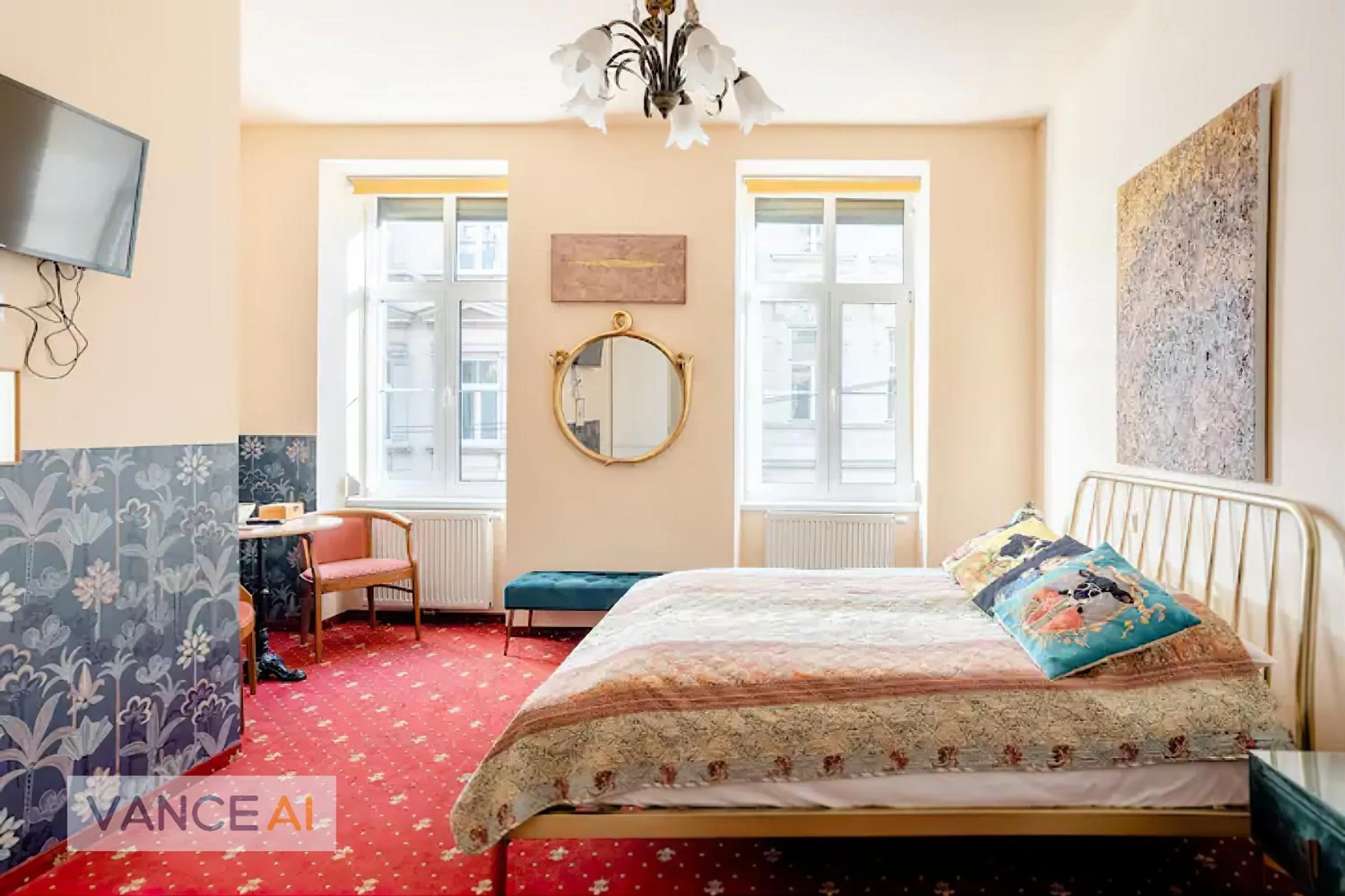 Bed in Altwienerhof Boutique Hotel