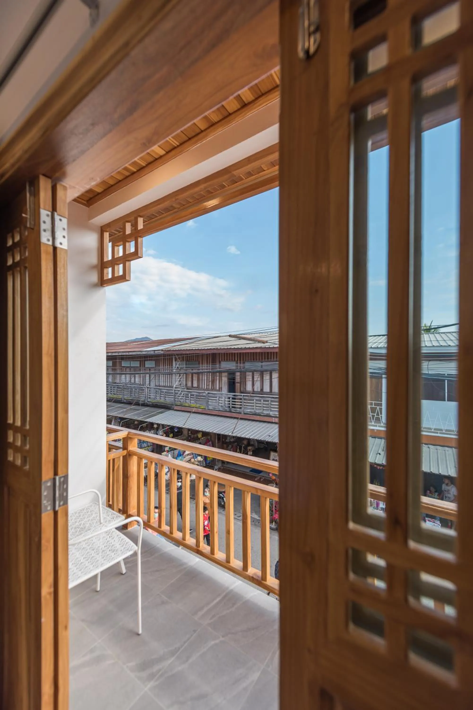 Balcony/Terrace in Chiangkhan River Walk Hotel