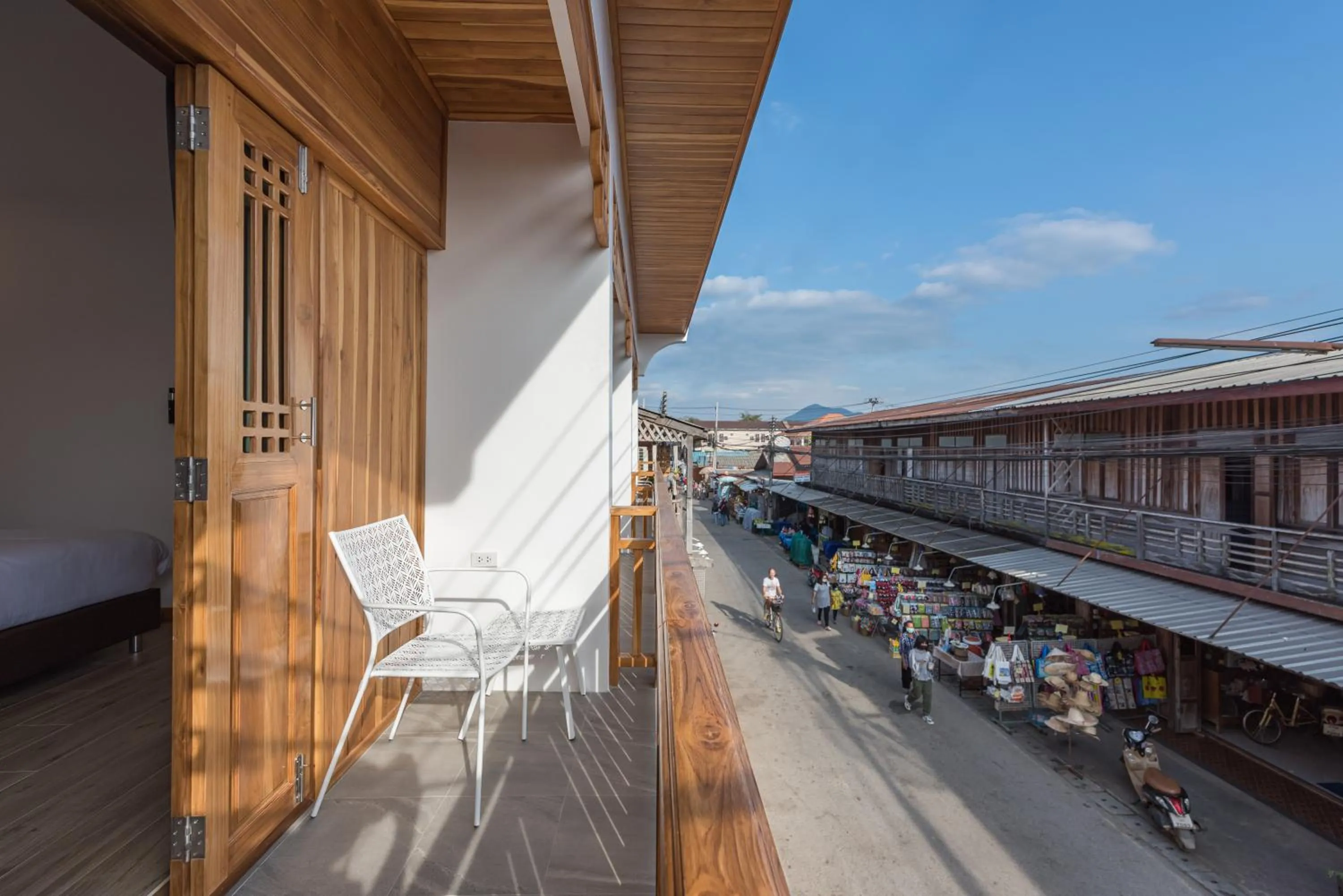 Balcony/Terrace in Chiangkhan River Walk Hotel