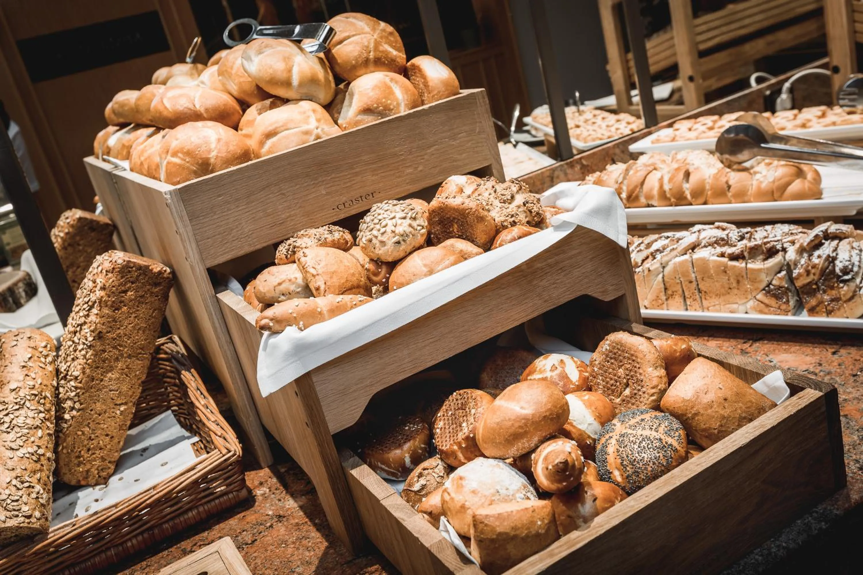 Buffet breakfast in Krumers Alpin – Your Mountain Oasis