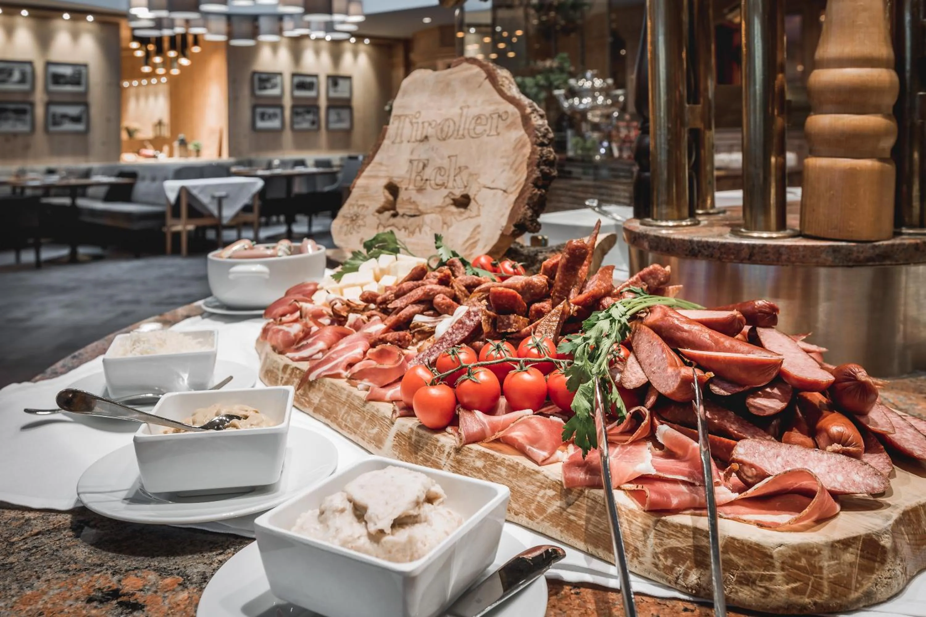 Buffet breakfast in Krumers Alpin – Your Mountain Oasis