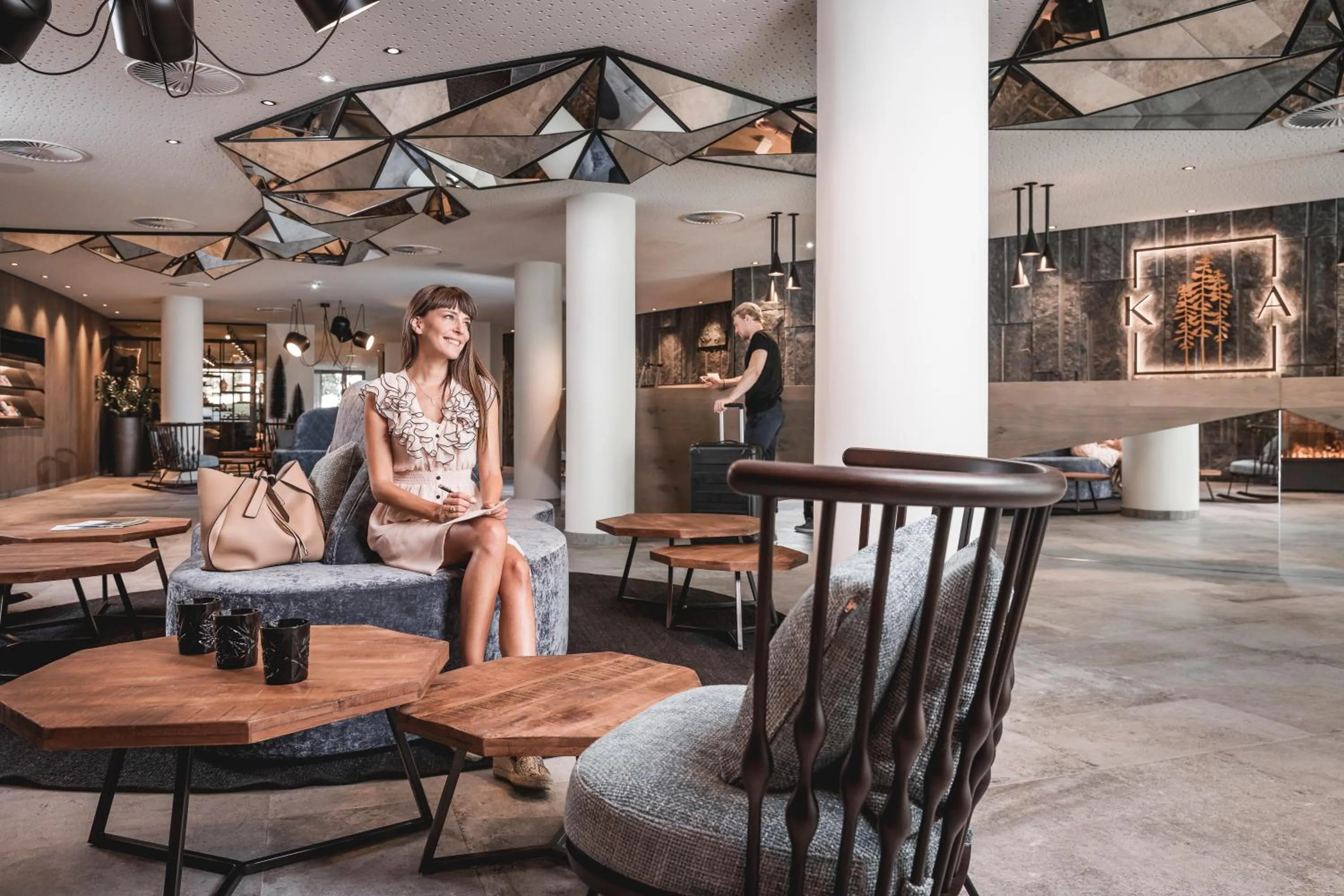 Seating area in Krumers Alpin – Your Mountain Oasis