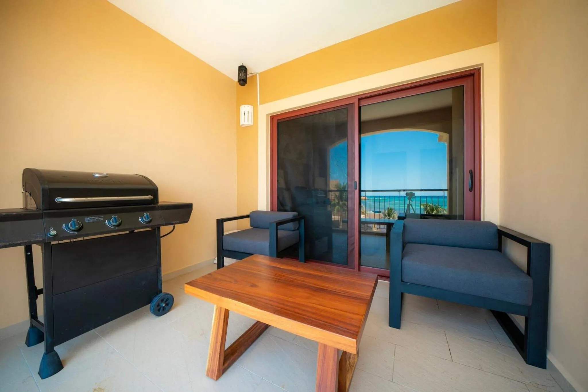 Balcony/Terrace in Condo Surf 405 - Luxury Oceanview Beachfront 3 BR with Gym - At El Faro Condos