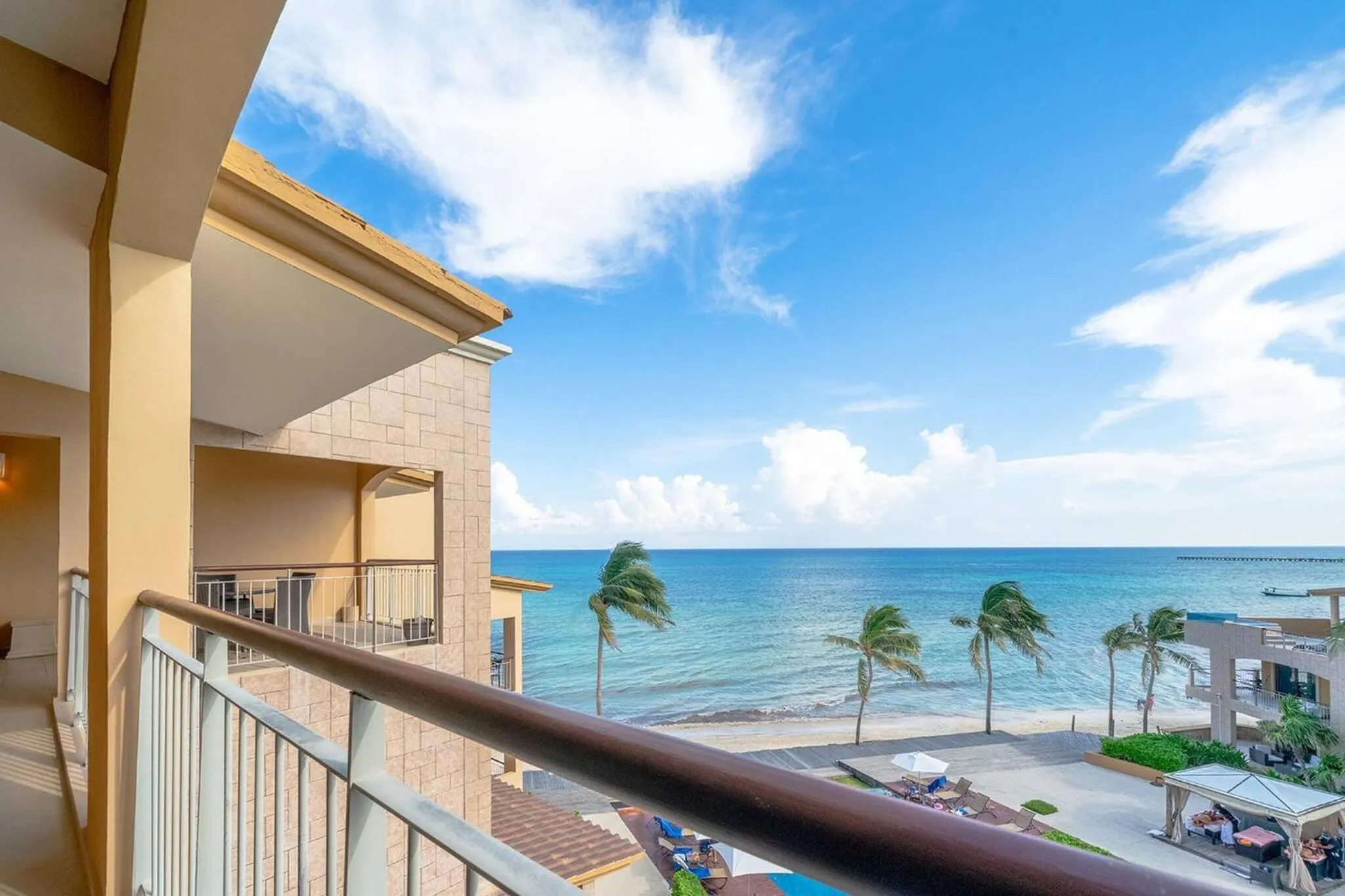 Balcony/Terrace in Condo Surf 405 - Luxury Oceanview Beachfront 3 BR with Gym - At El Faro Condos