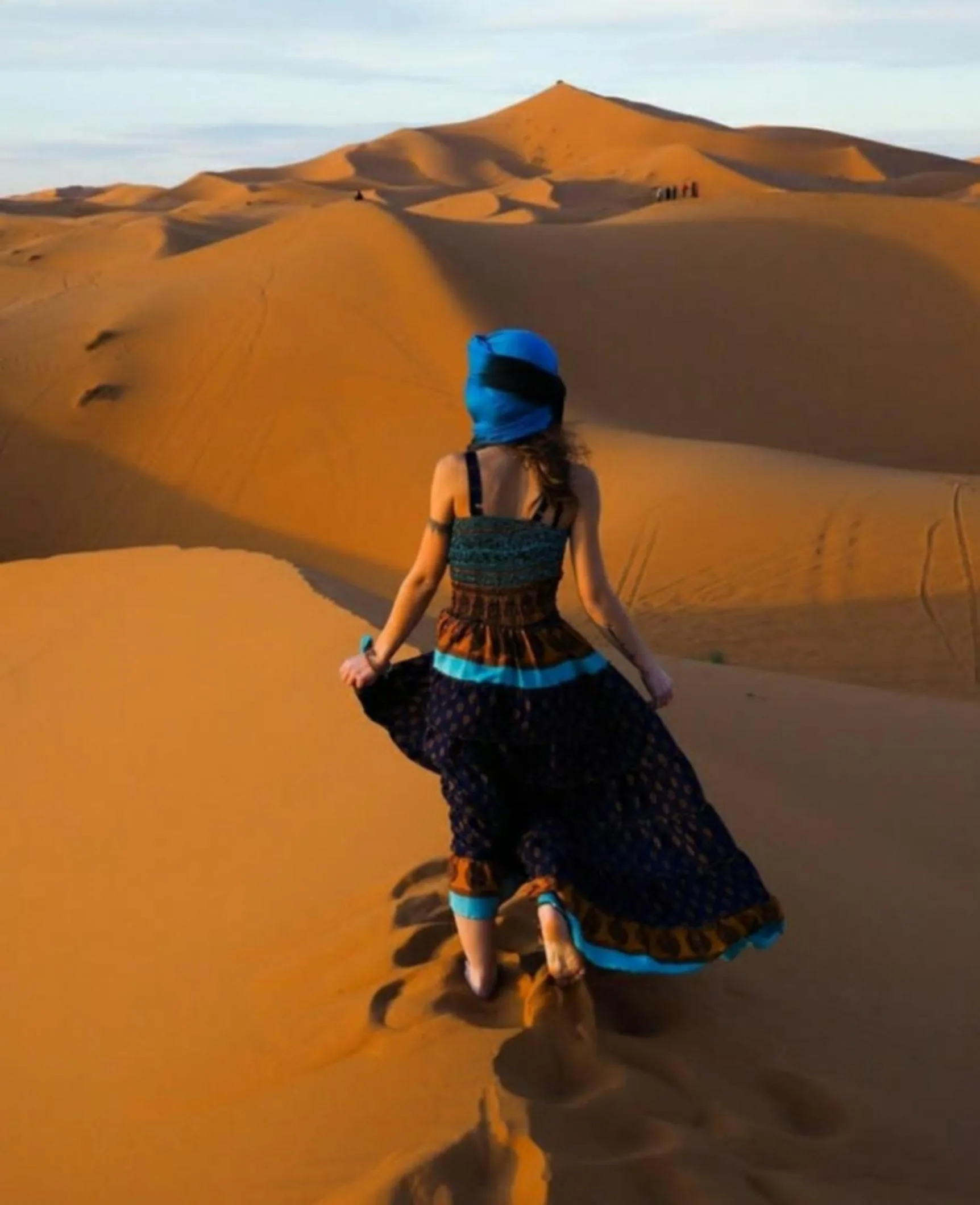 People in Desert Romantic Camp