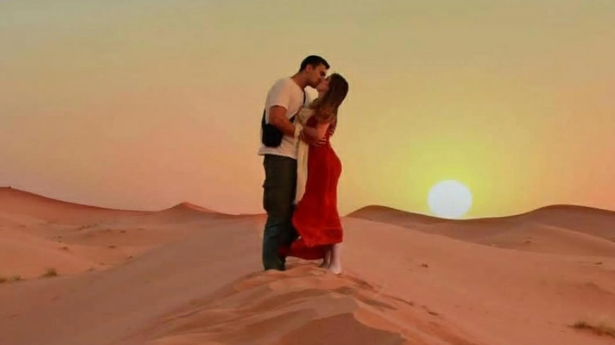 People in Desert Romantic Camp