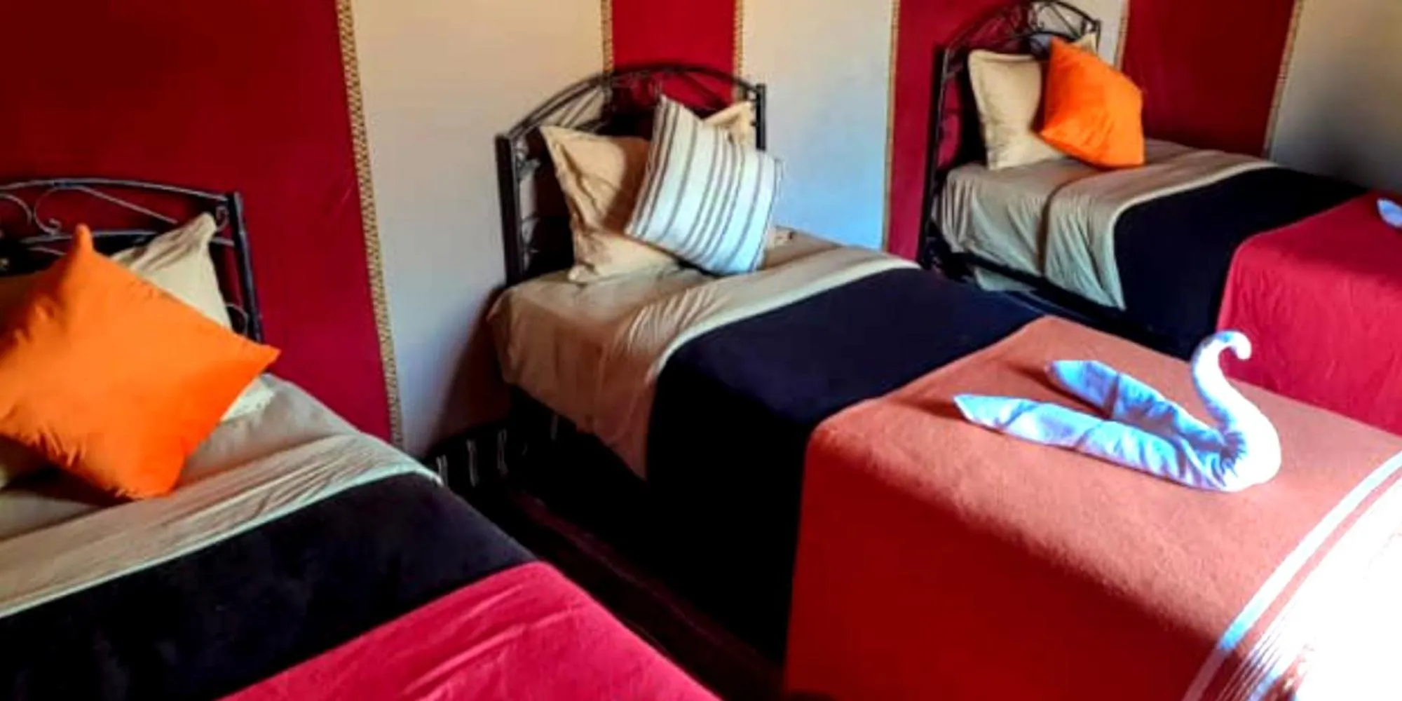 Bed in Desert Romantic Camp