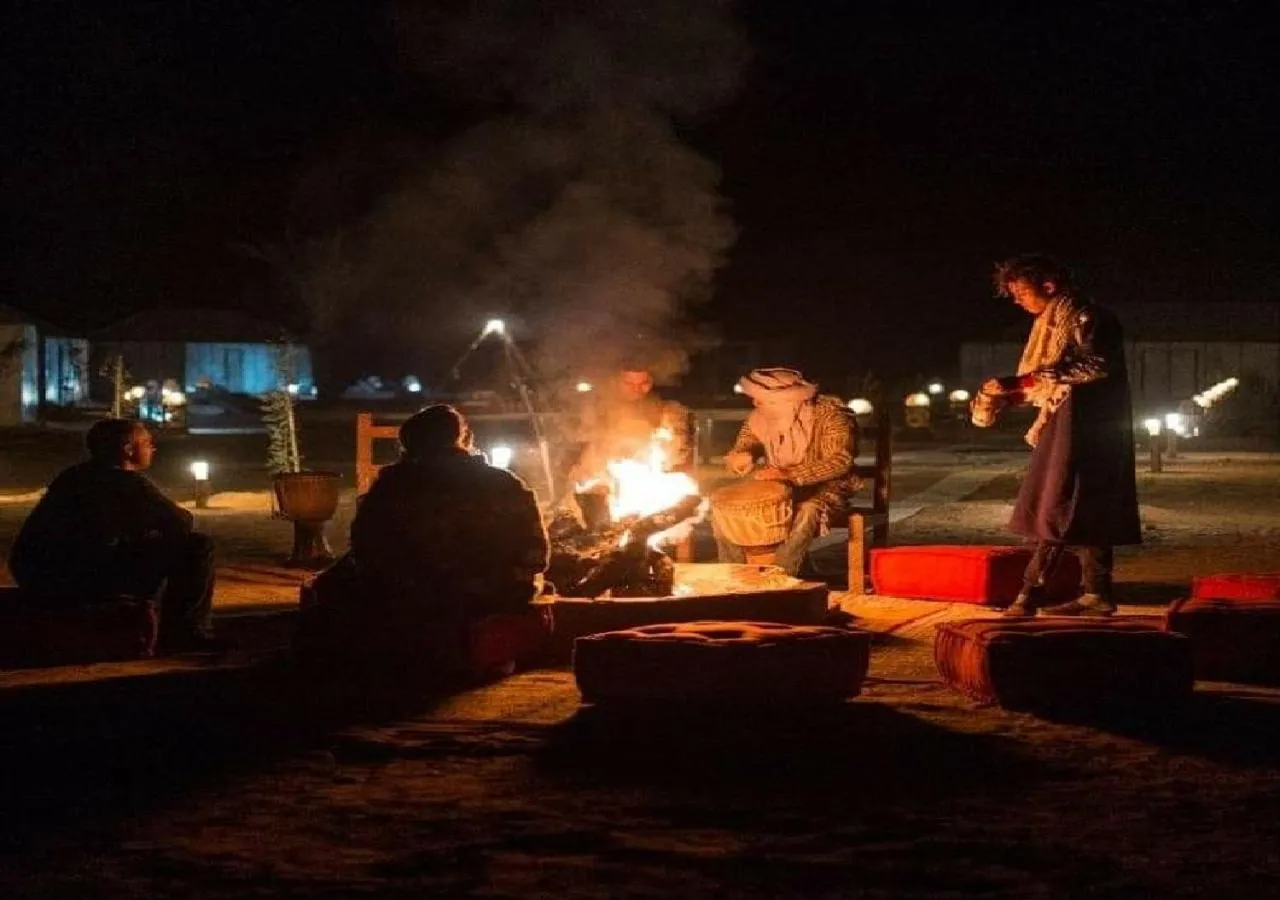 Night in Desert Romantic Camp