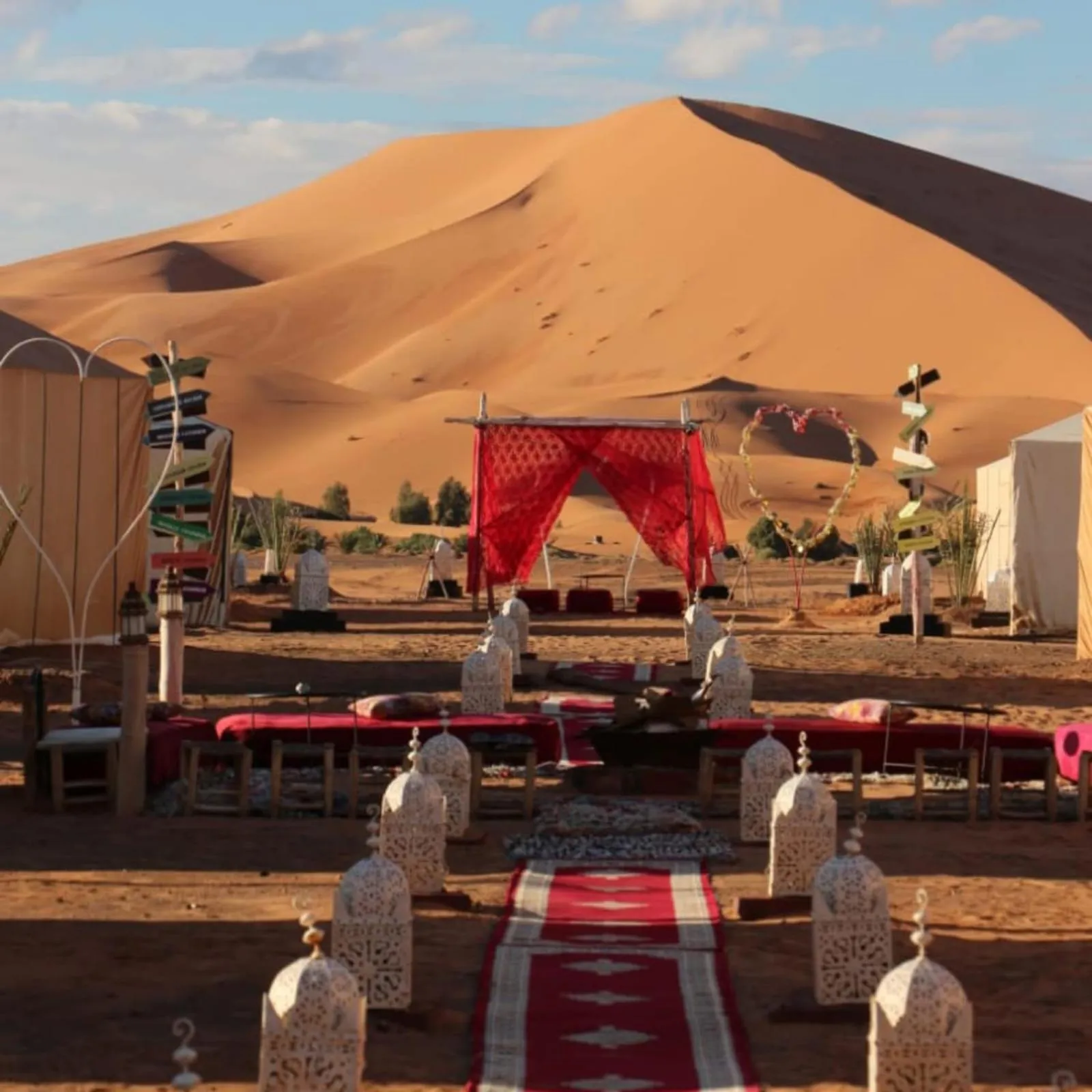 Day in Desert Romantic Camp