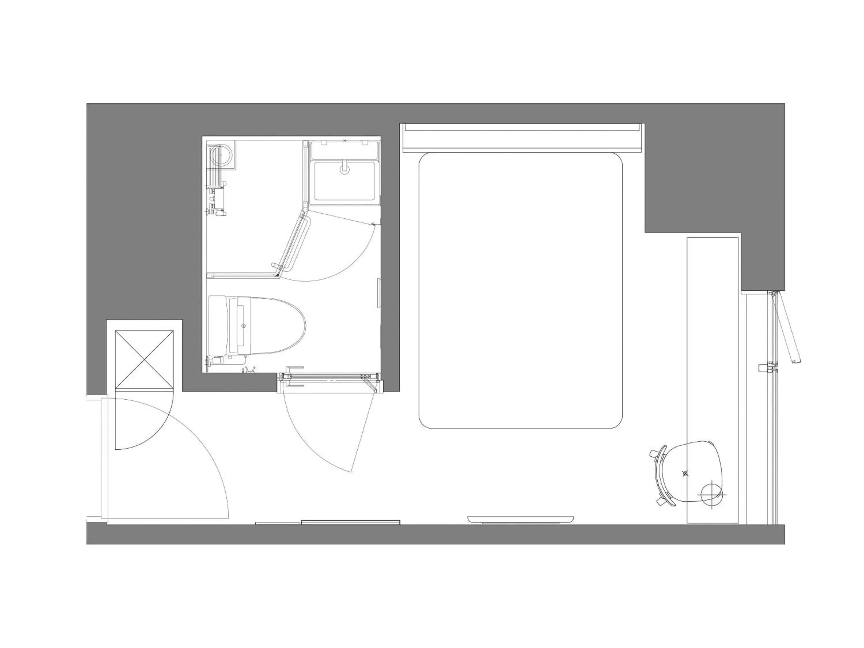 Floor plan in Granbell Hotel Osaka