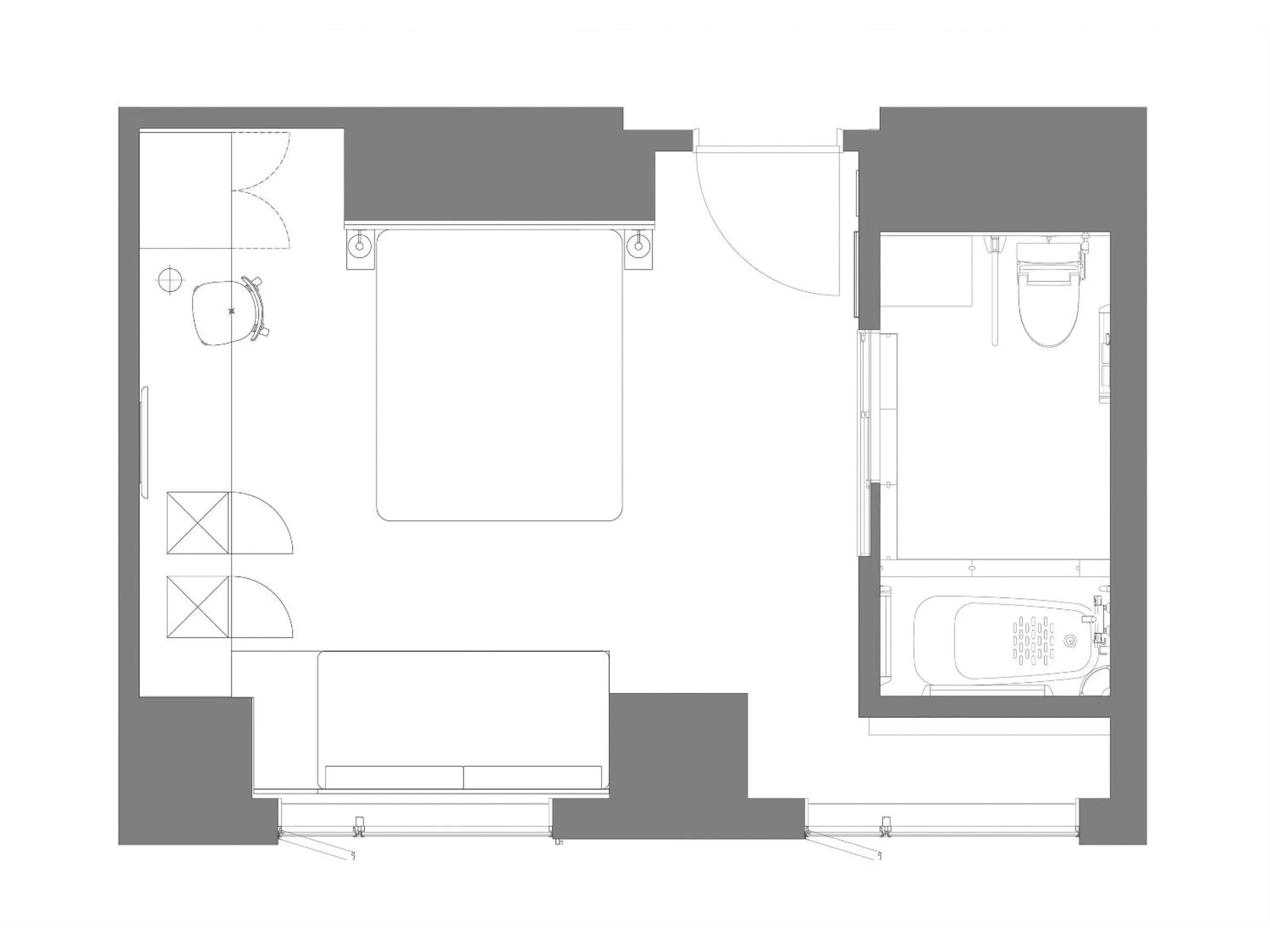 Floor plan in Granbell Hotel Osaka