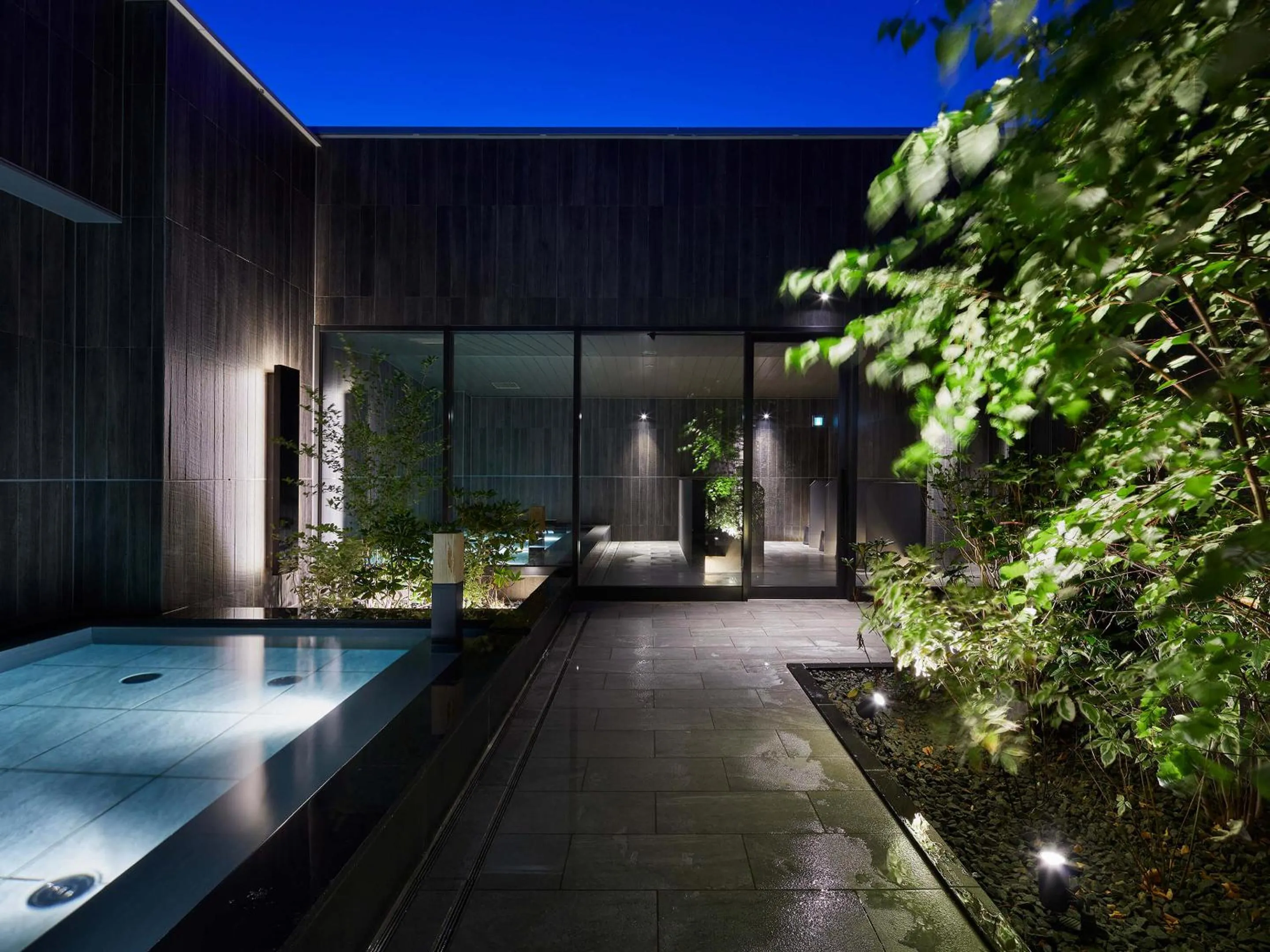 Open Air Bath in Granbell hotel Tanuki, Sapporo