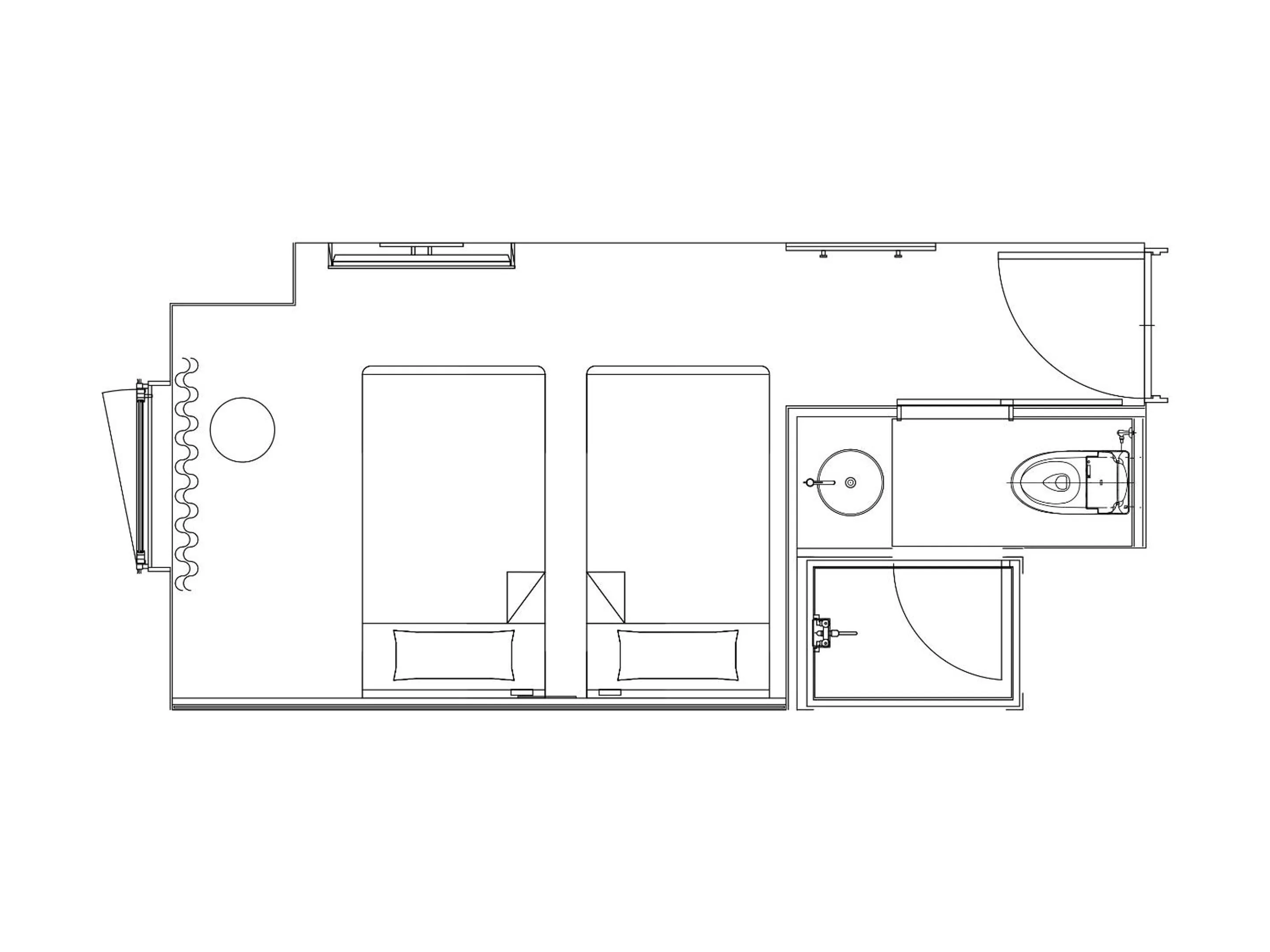 Floor plan in Granbell hotel Tanuki, Sapporo
