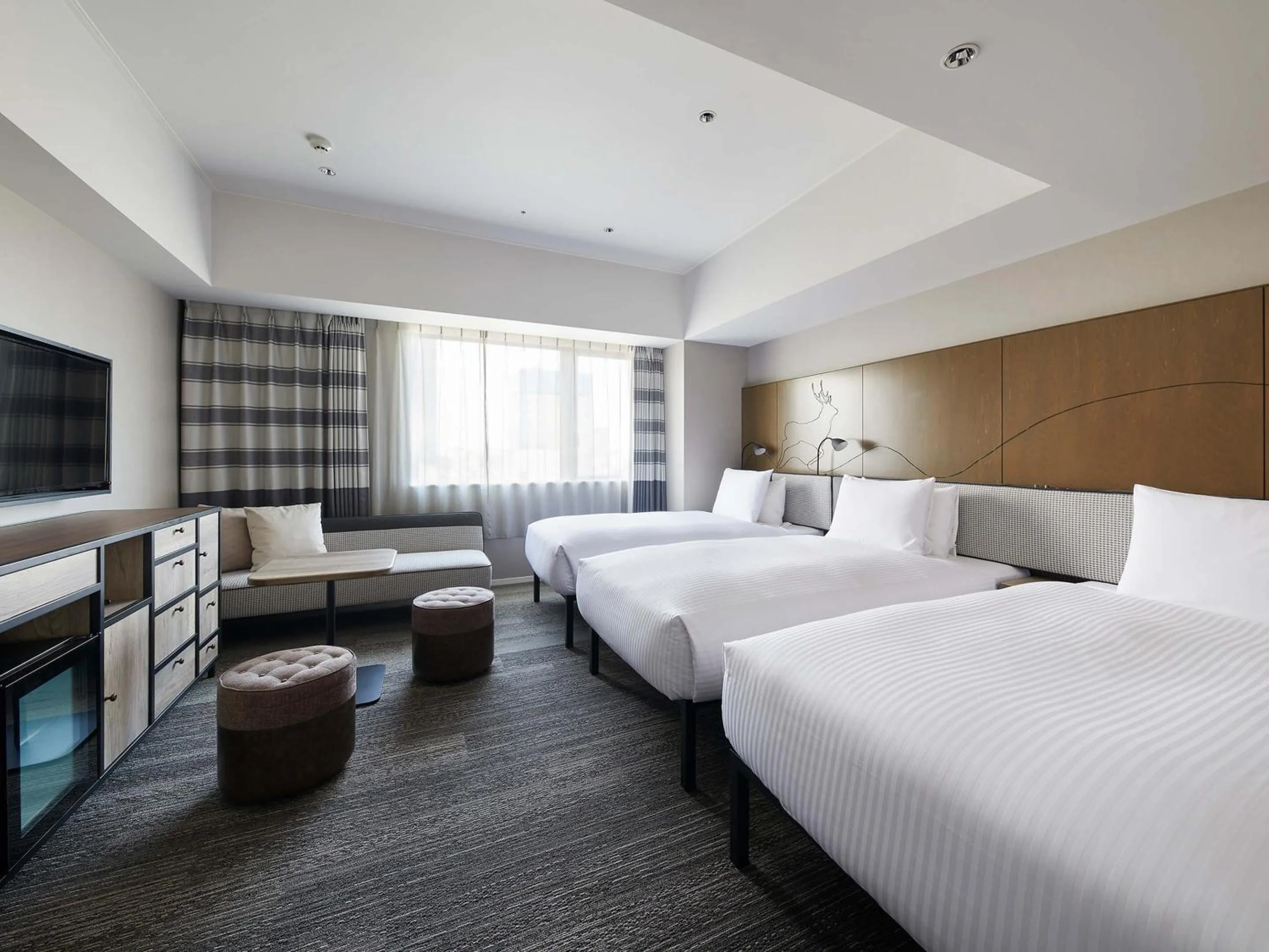 Photo of the whole room, Bed in Granbell hotel Tanuki, Sapporo