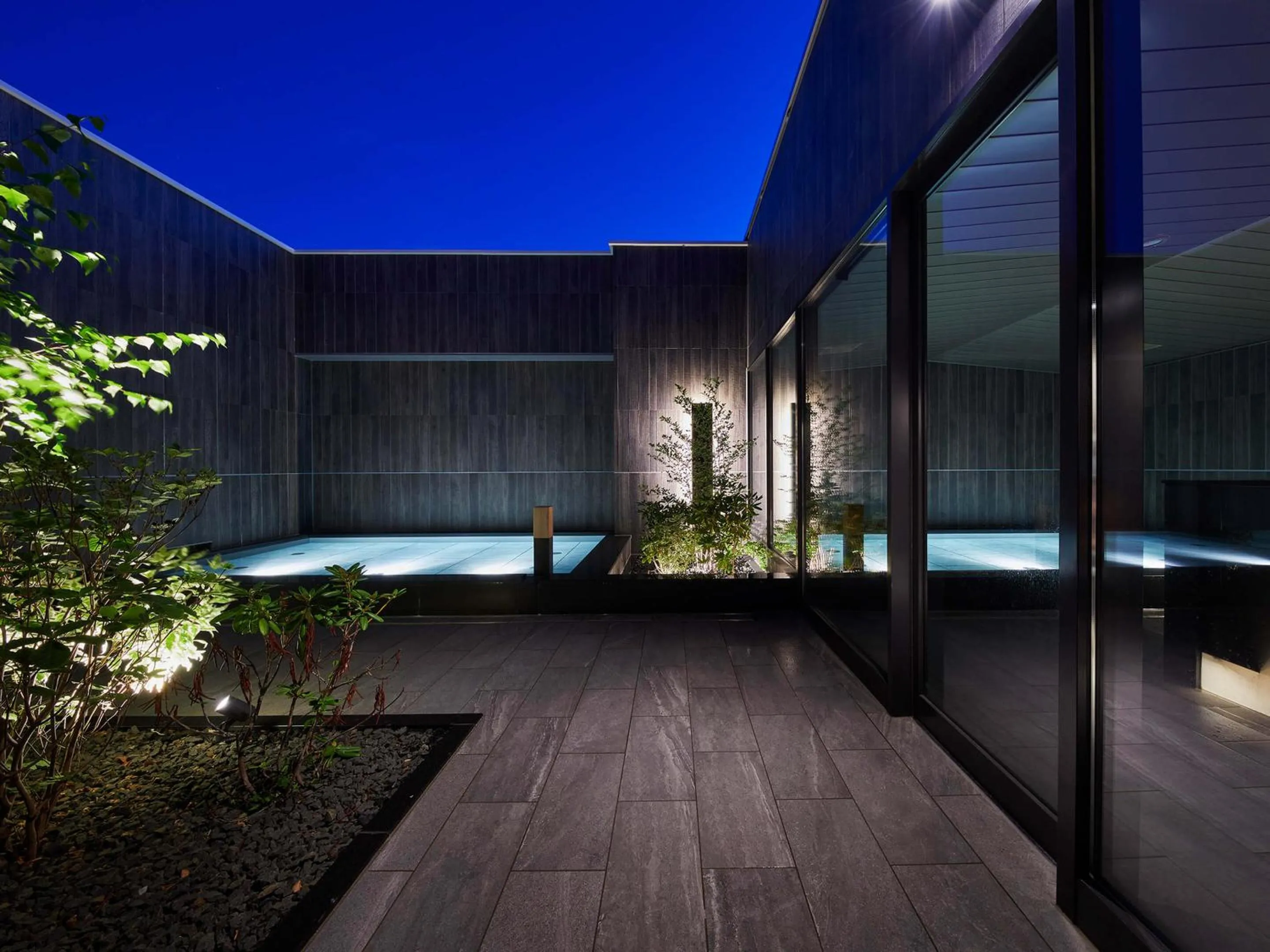 Open Air Bath in Granbell hotel Tanuki, Sapporo