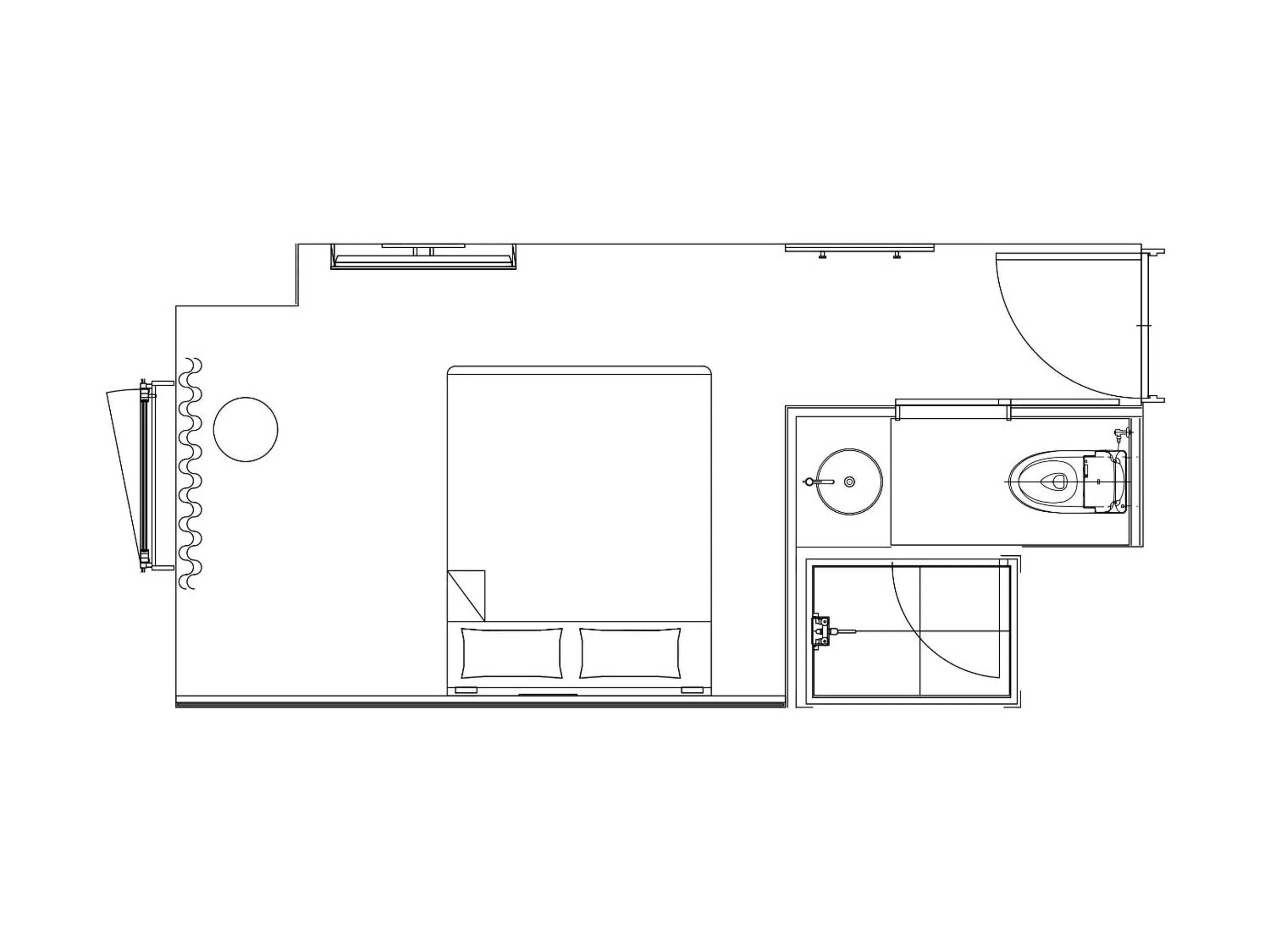 Floor plan in Granbell hotel Tanuki, Sapporo