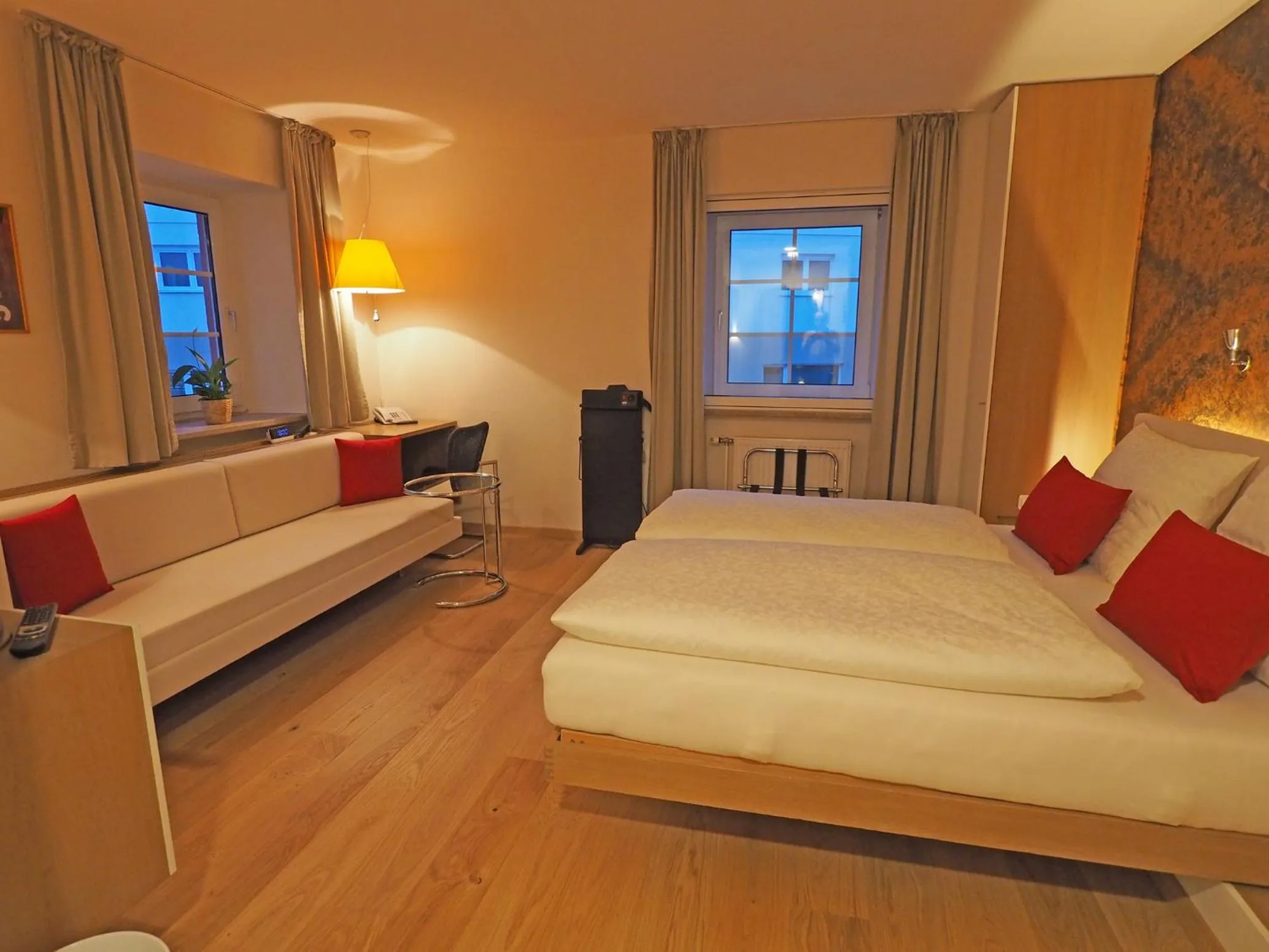 Bed in Hotel Schlair