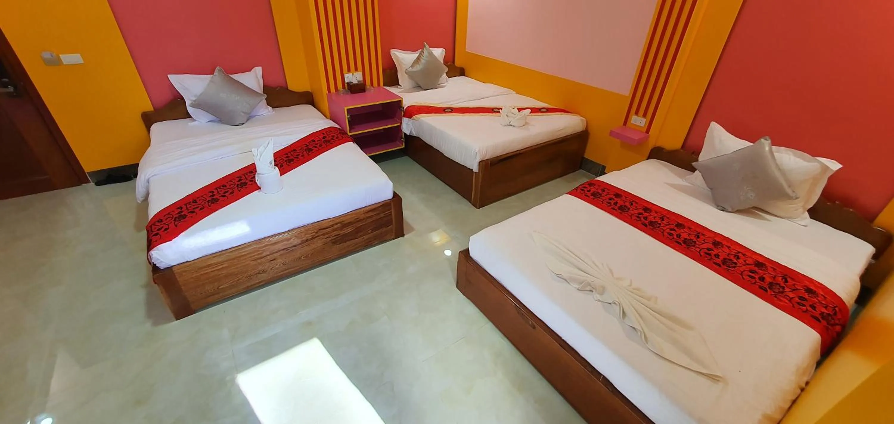 Bed in Pheng Chenda Hotel