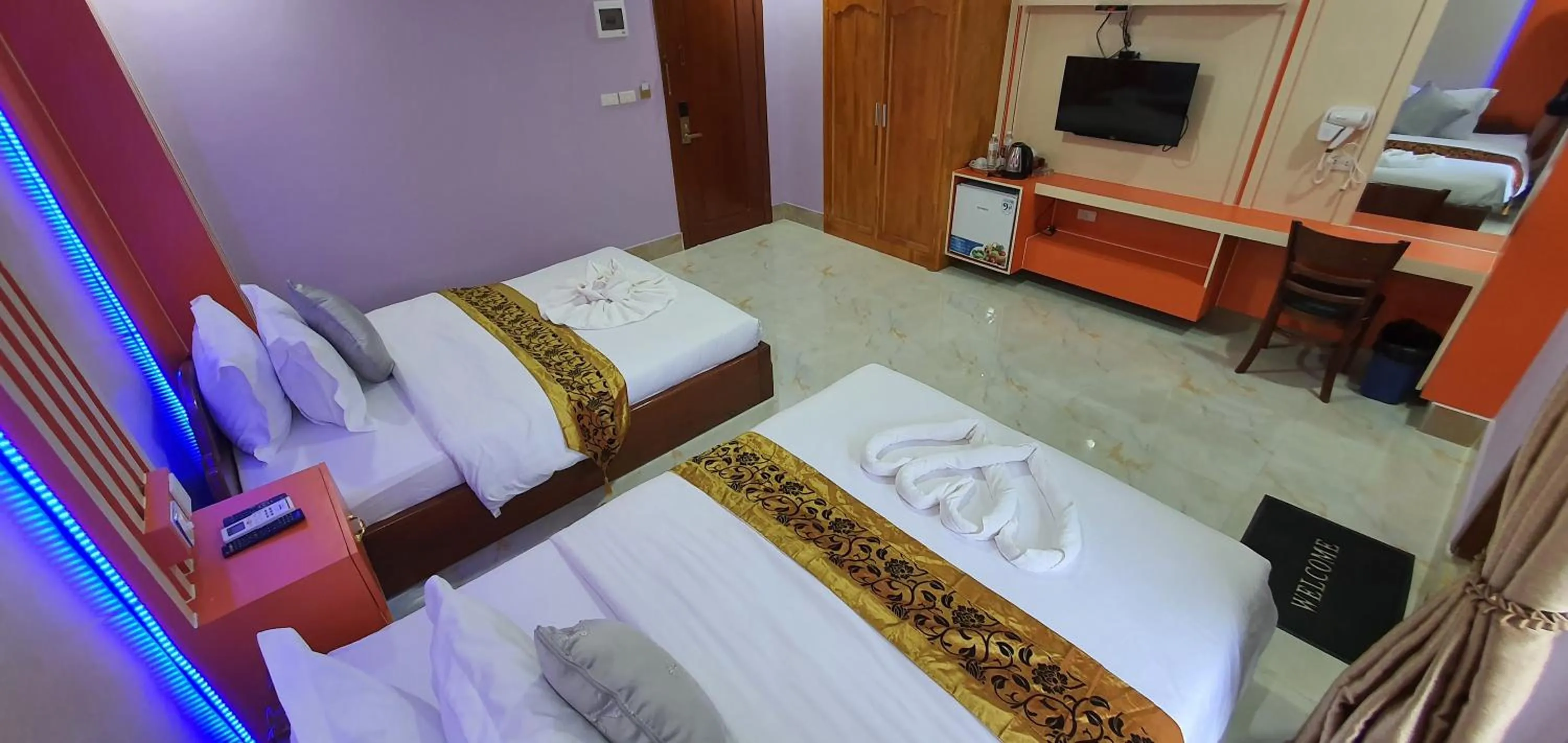 Bed in Pheng Chenda Hotel