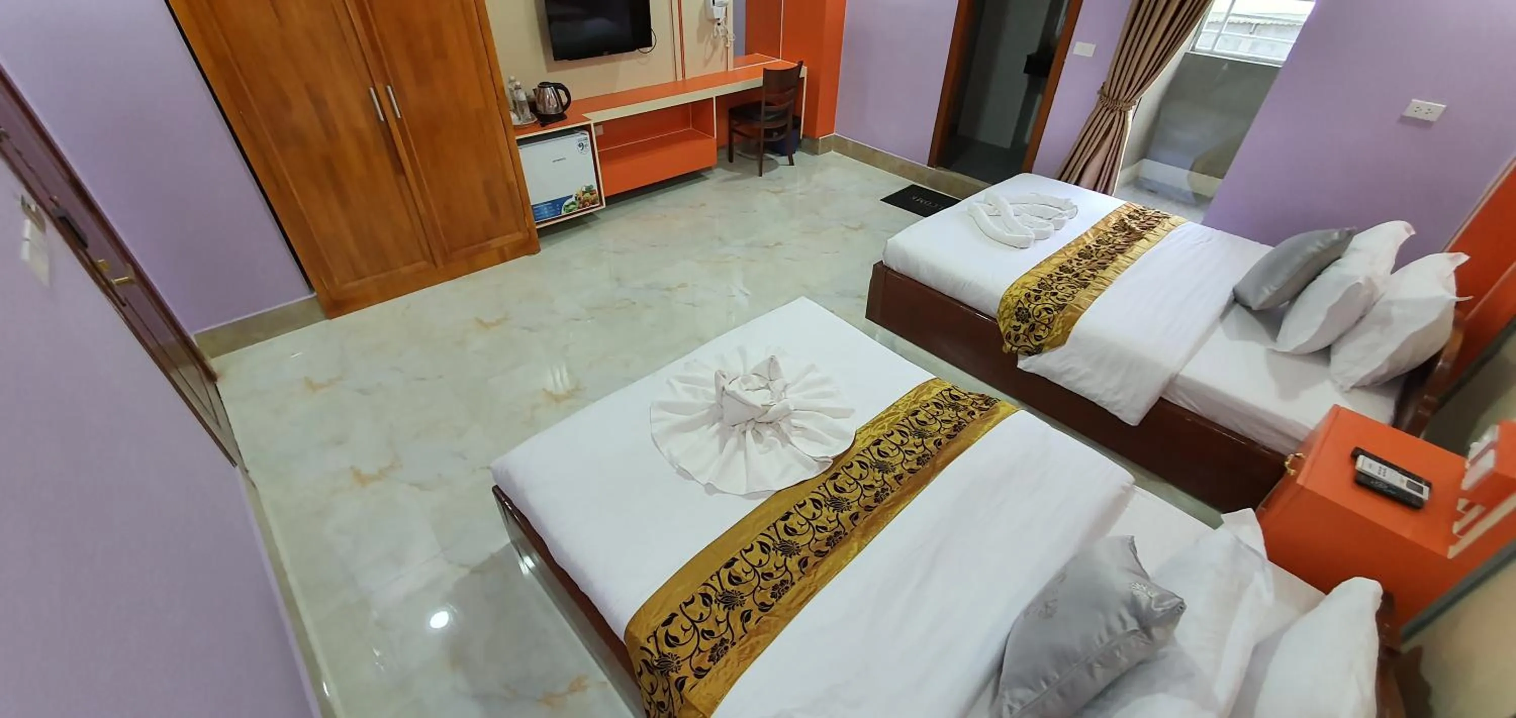 Bed in Pheng Chenda Hotel