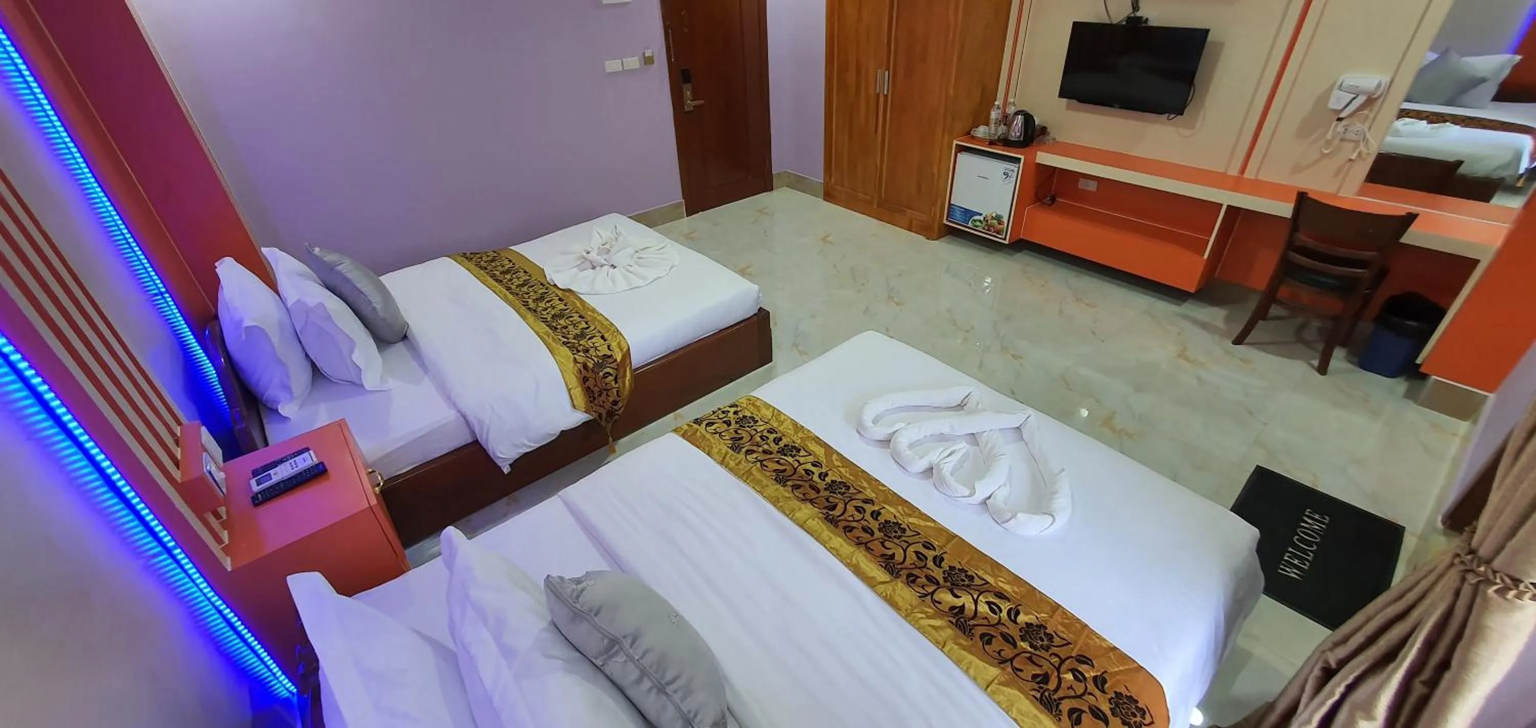 Bed in Pheng Chenda Hotel
