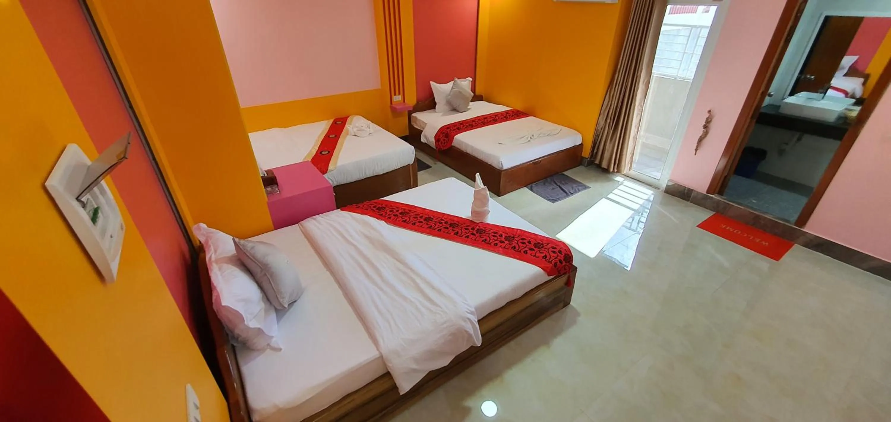 Bed in Pheng Chenda Hotel