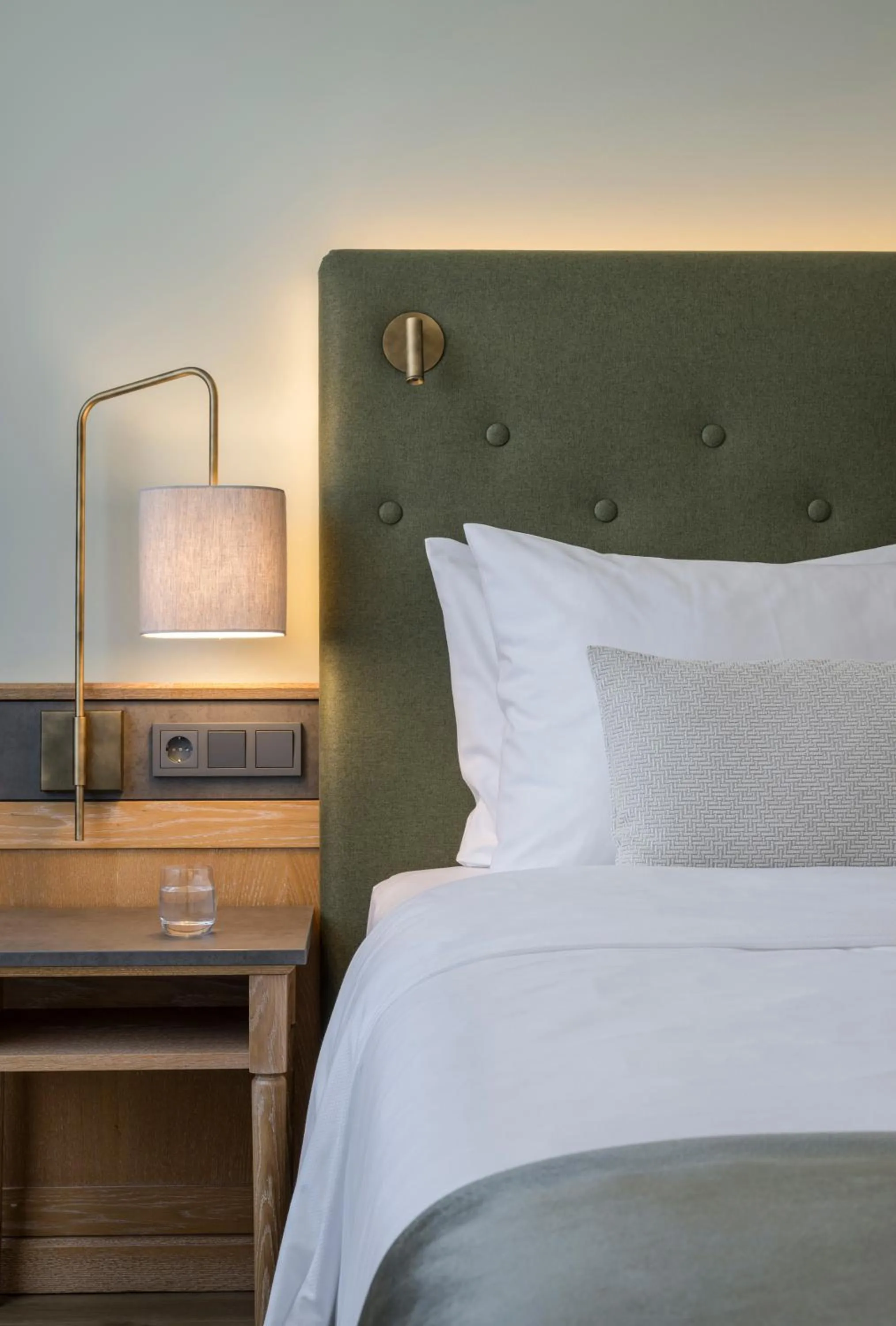 Decorative detail, Bed in Hotel IMLAUER & Bräu