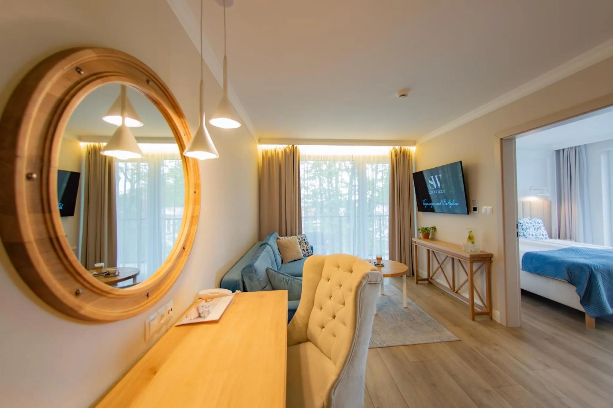 Balcony/Terrace, Bed in Hotel Szerokie Wody Sea & Sand Ustka