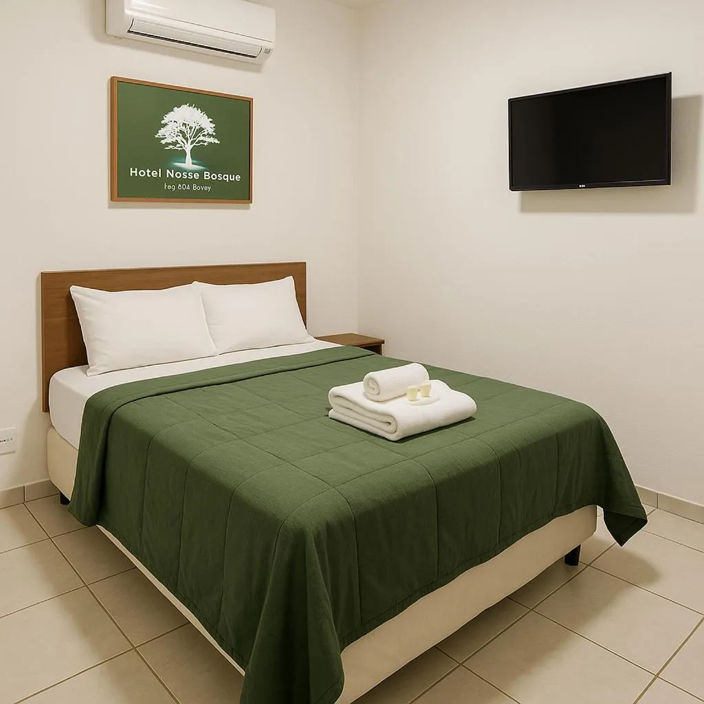 Bed in Hotel Nosso Bosque