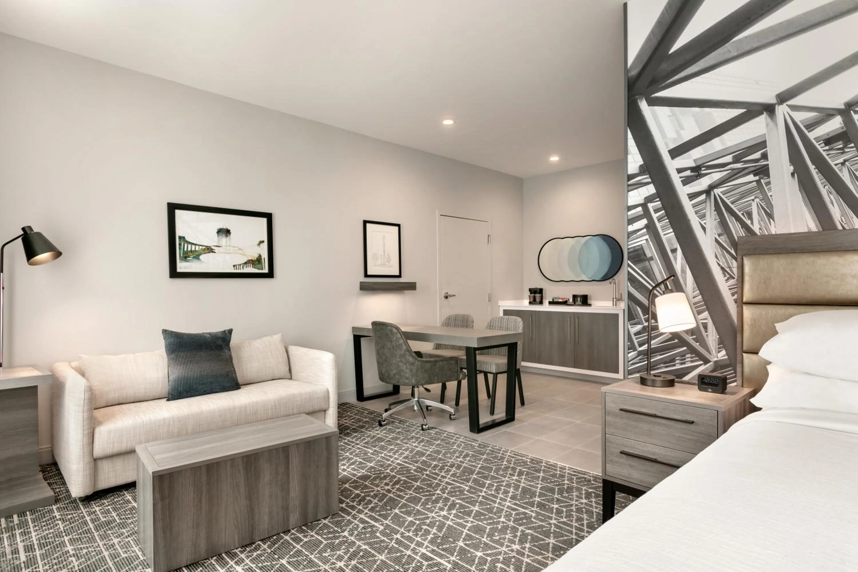 Bed in Embassy Suites by Hilton Atlanta Midtown