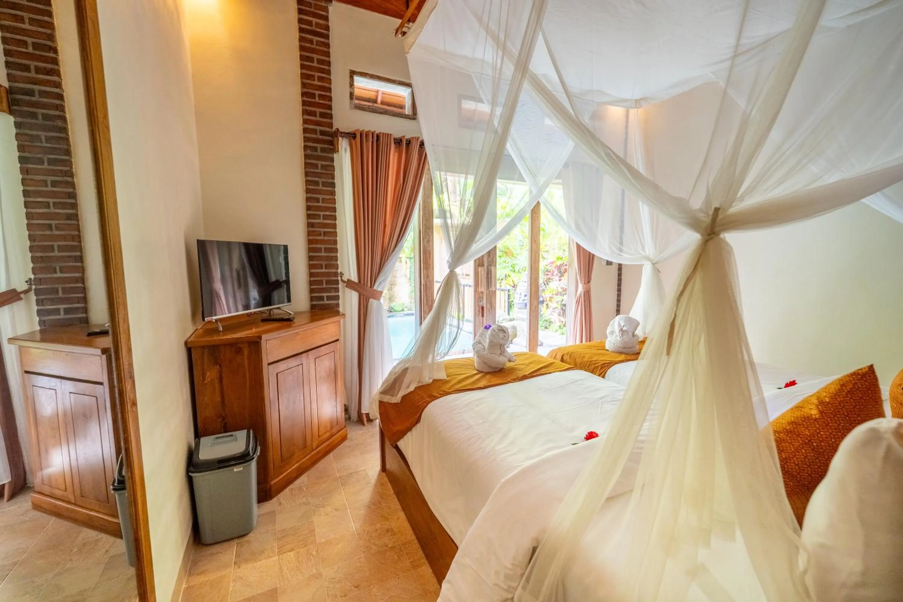 Bed in Prayatna Villas