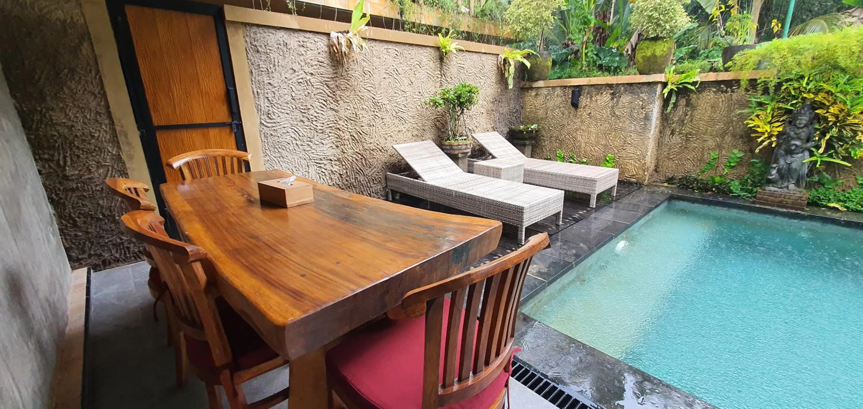 Seating area in Prayatna Villas