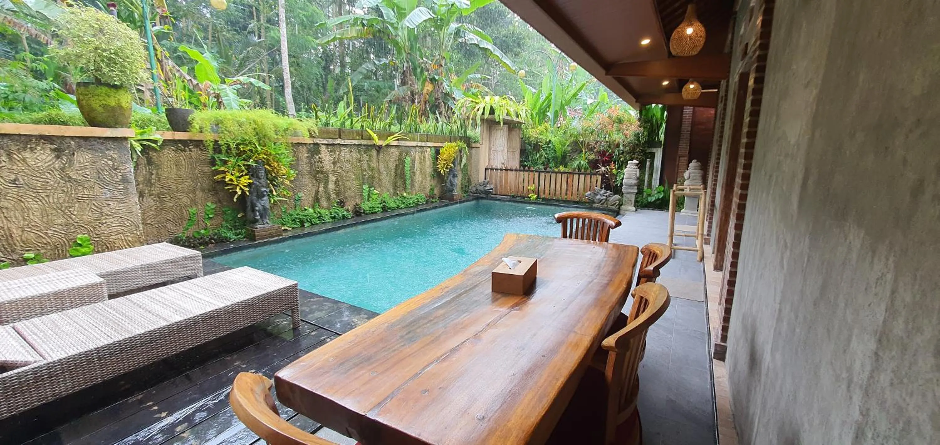 Seating area in Prayatna Villas