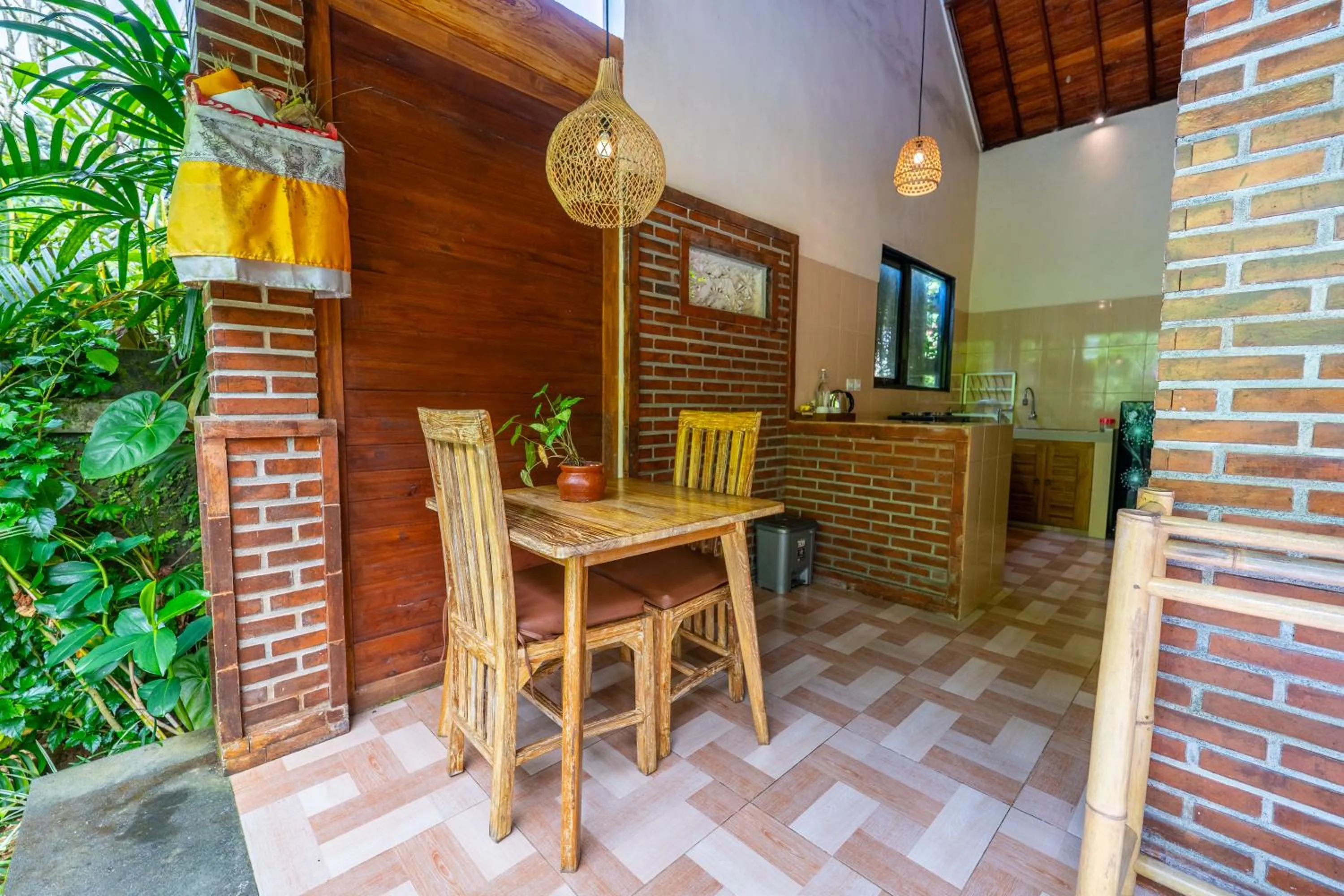 Dining area in Prayatna Villas