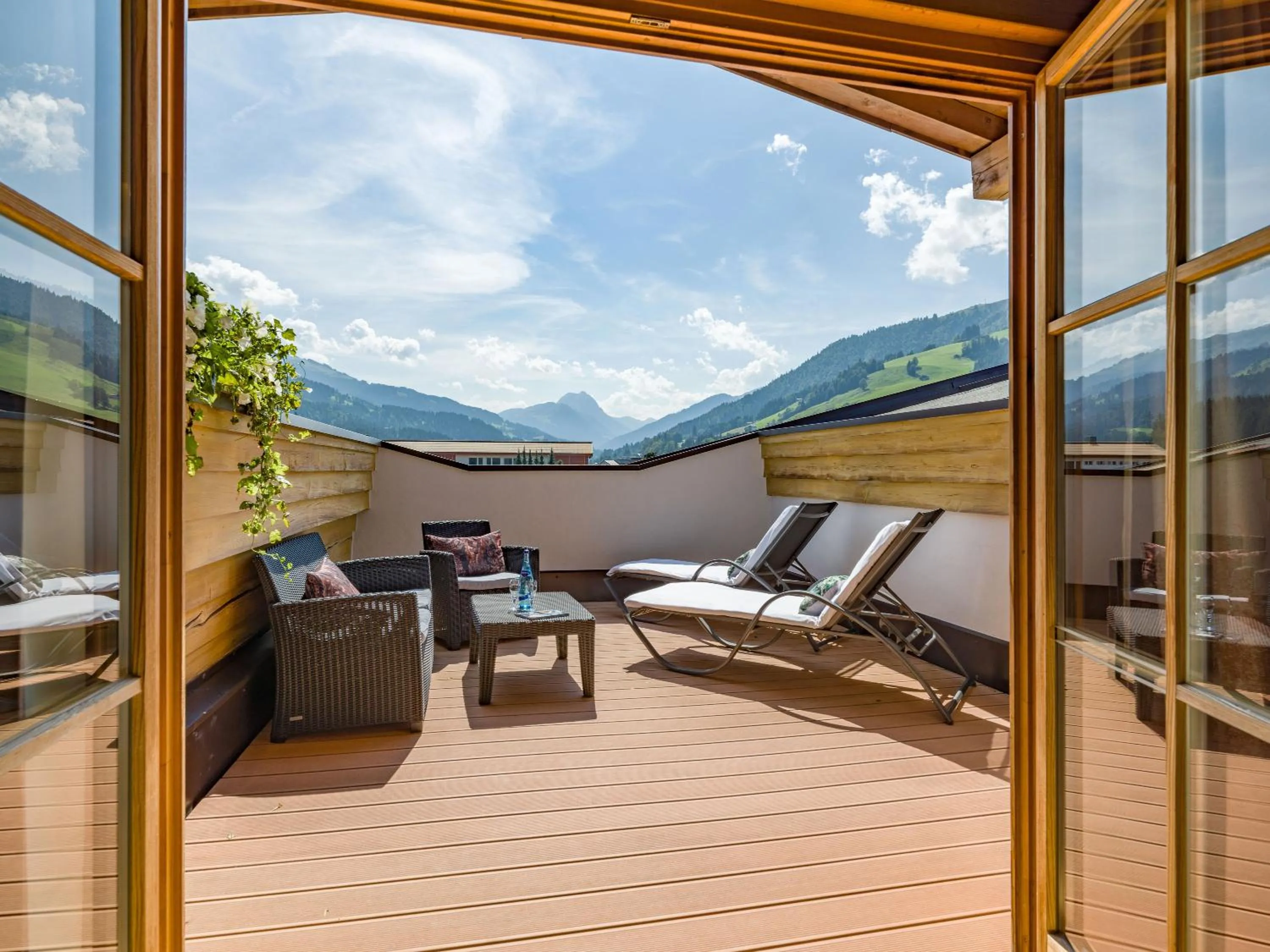Balcony/Terrace in Hotel & Spa Sonne 4 Sterne Superior