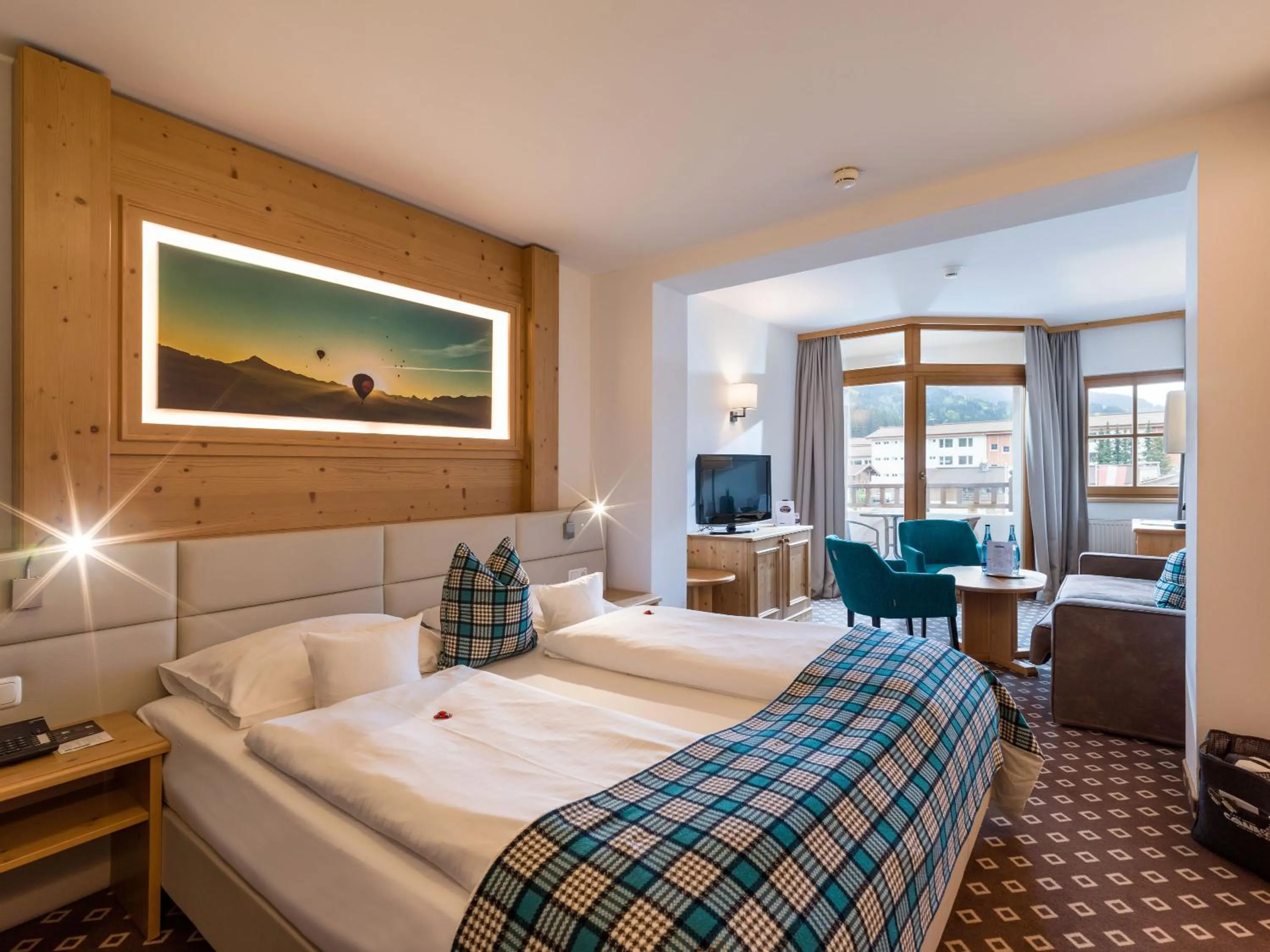 Photo of the whole room, Bed in Hotel & Spa Sonne 4 Sterne Superior