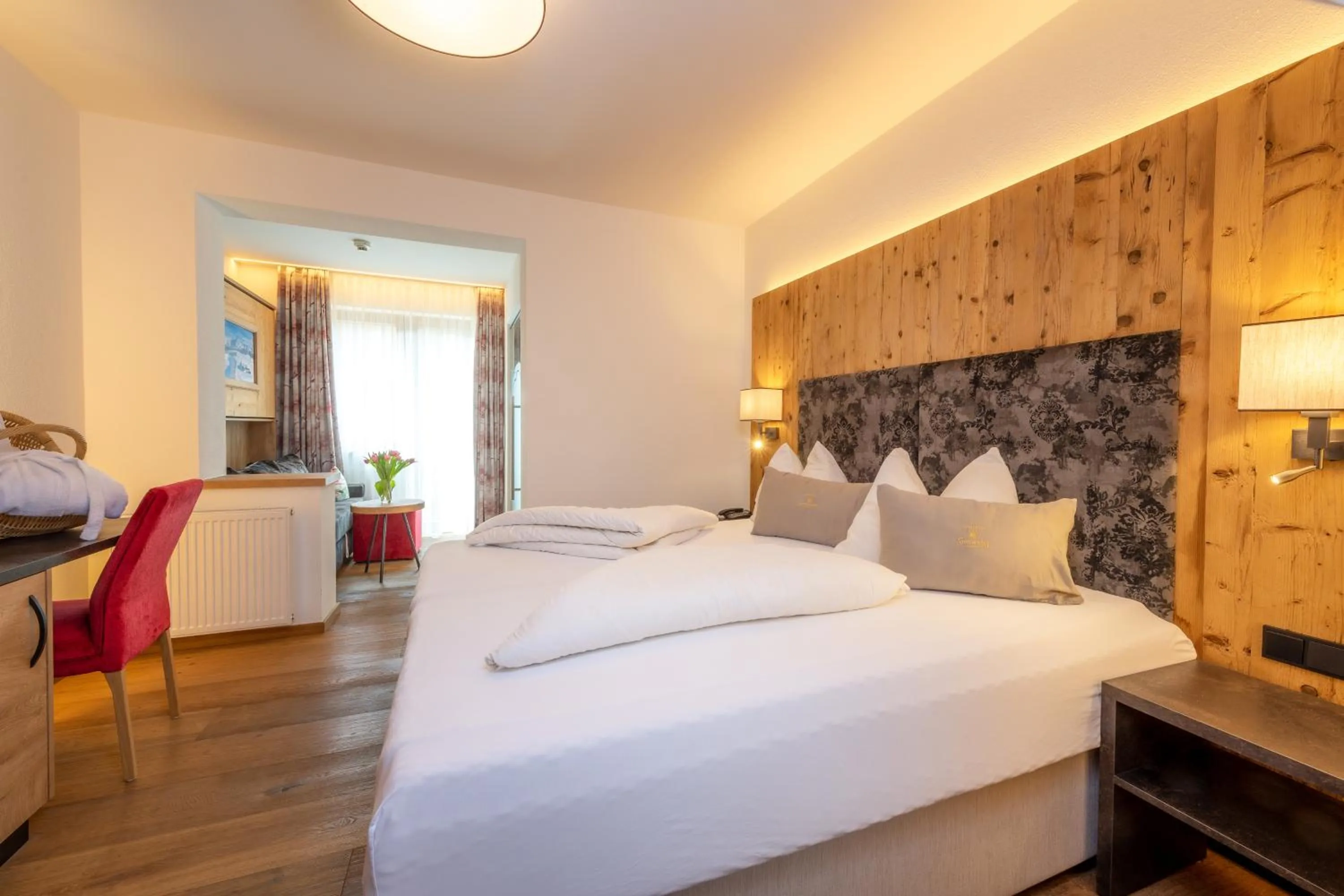 Bed in Vitalhotel Sonnenhof