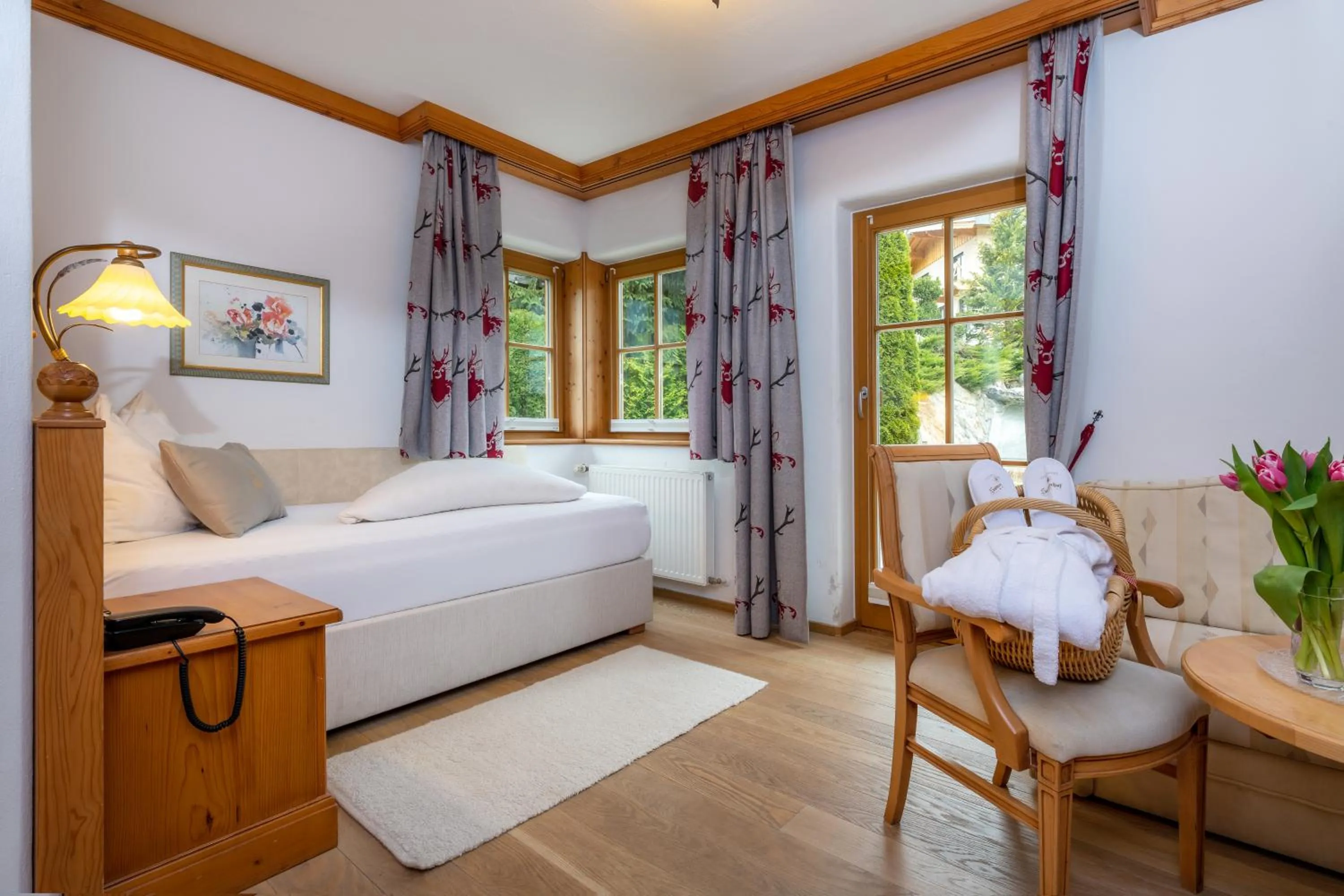 Bed in Vitalhotel Sonnenhof