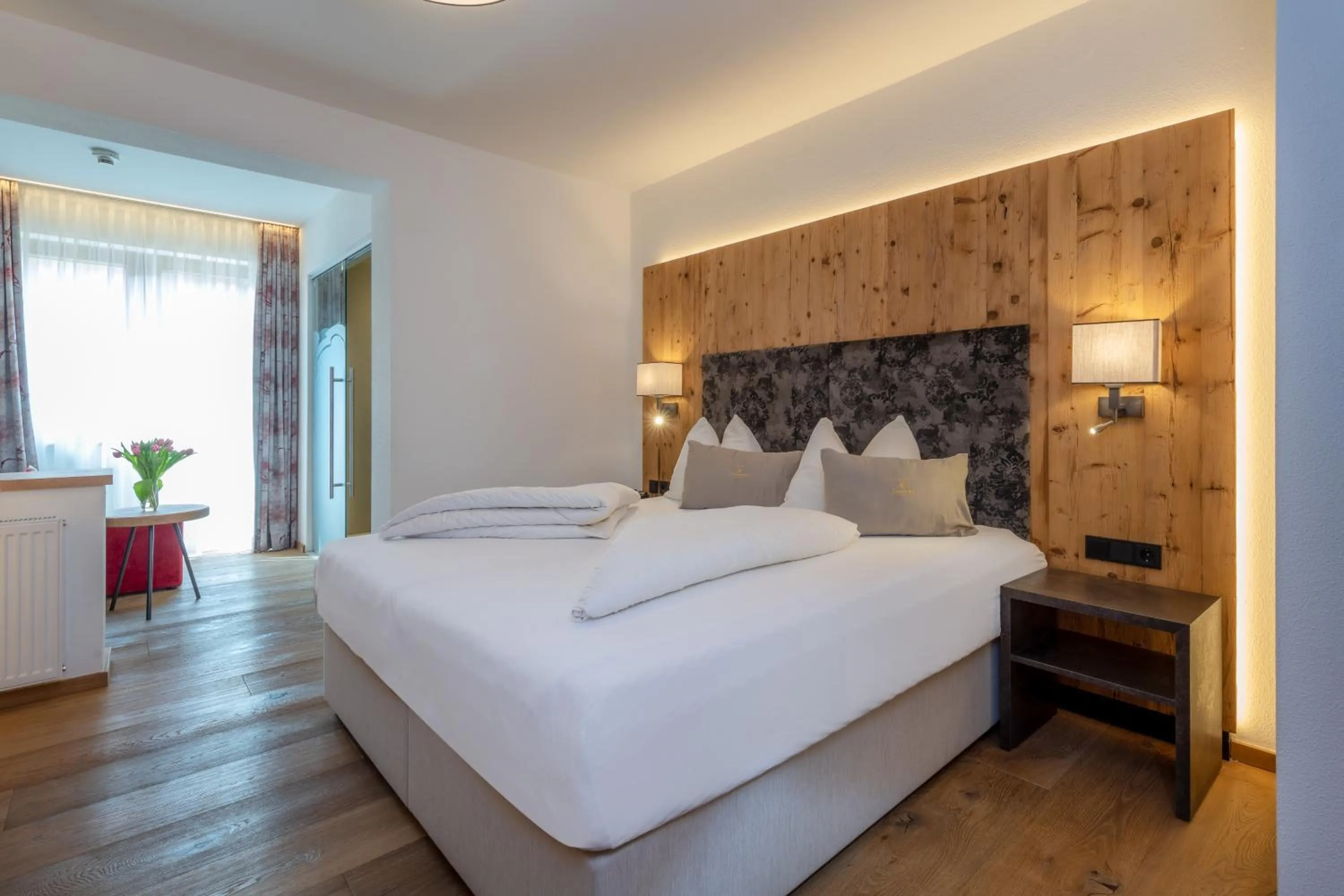 Bed in Vitalhotel Sonnenhof