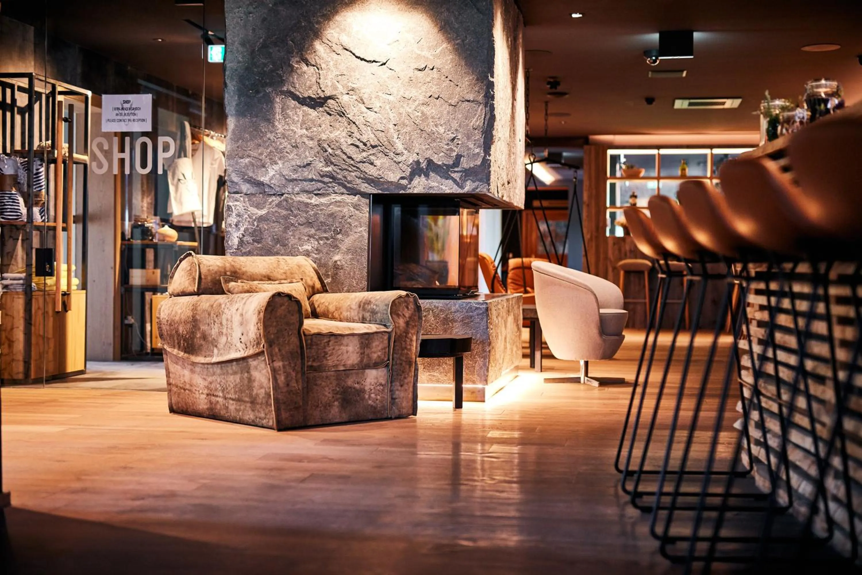 Lobby or reception in Hotel Gerl