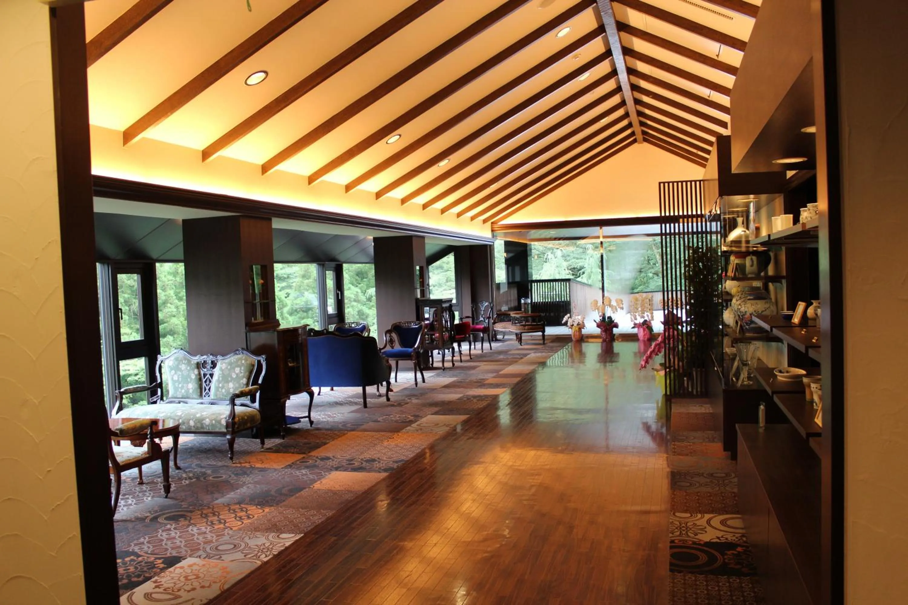 Lobby or reception in Hakone Nanase formerly known as Manatei Hakone