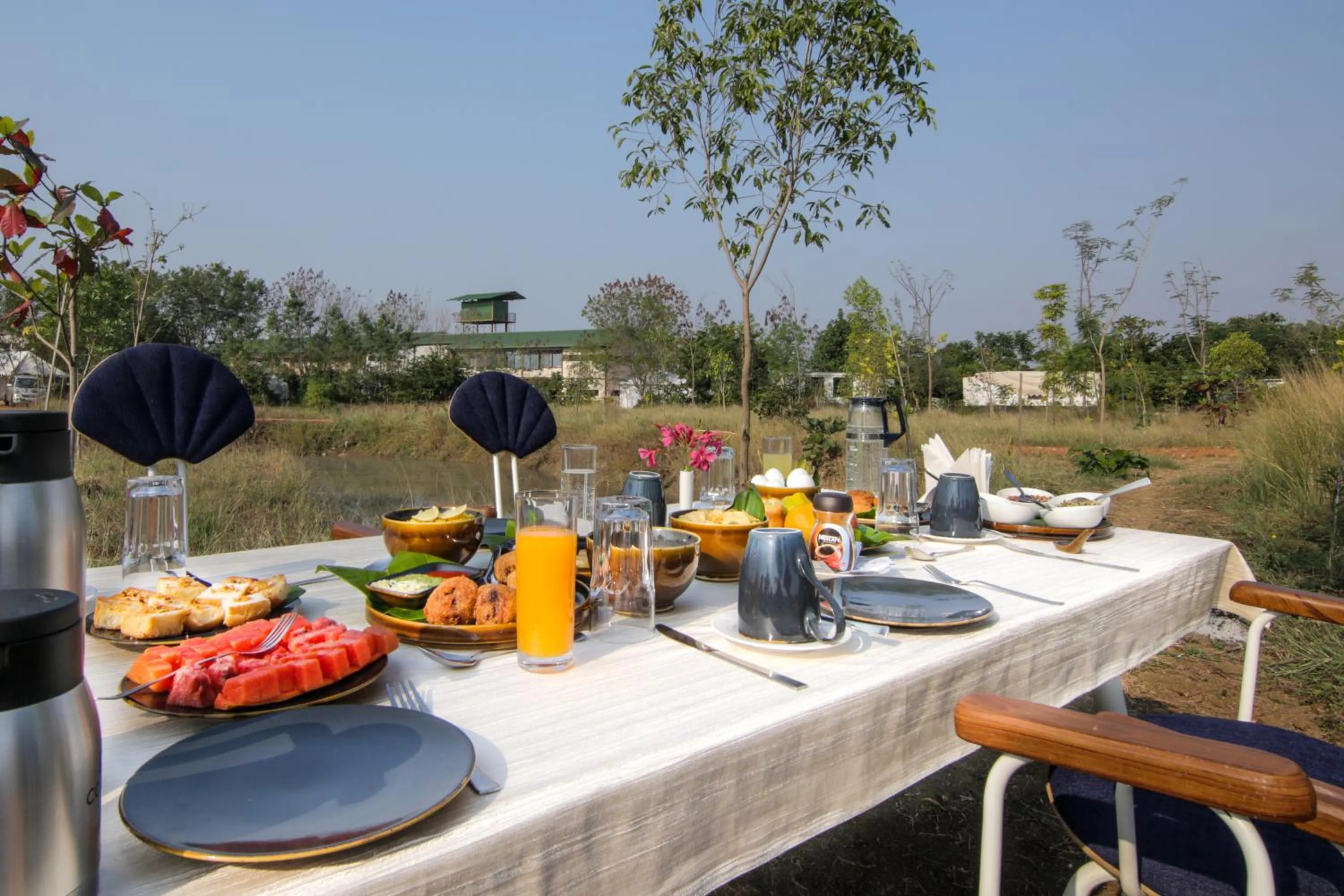 Breakfast in Tadoba Jungle Camp