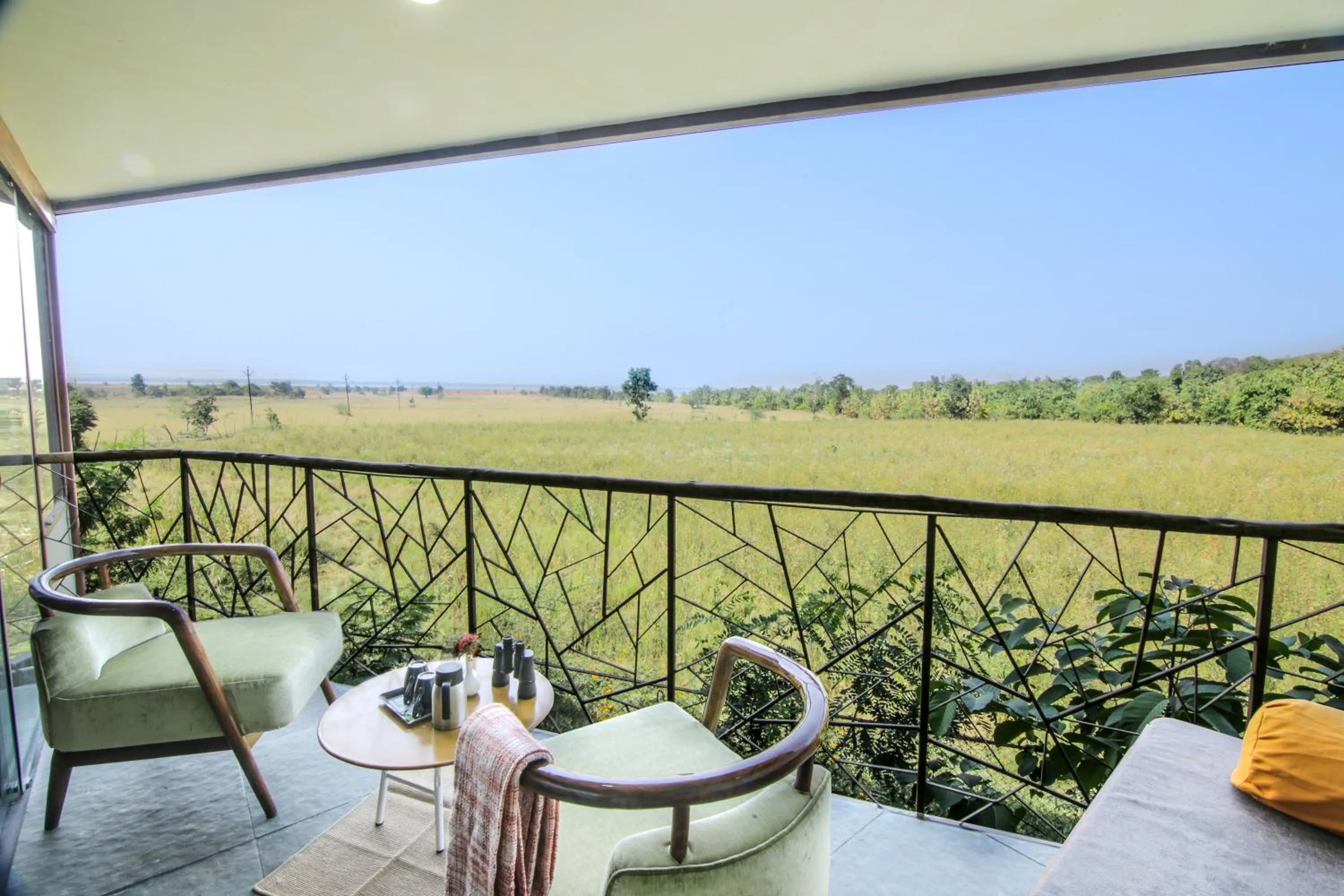 Balcony/Terrace in Tadoba Jungle Camp