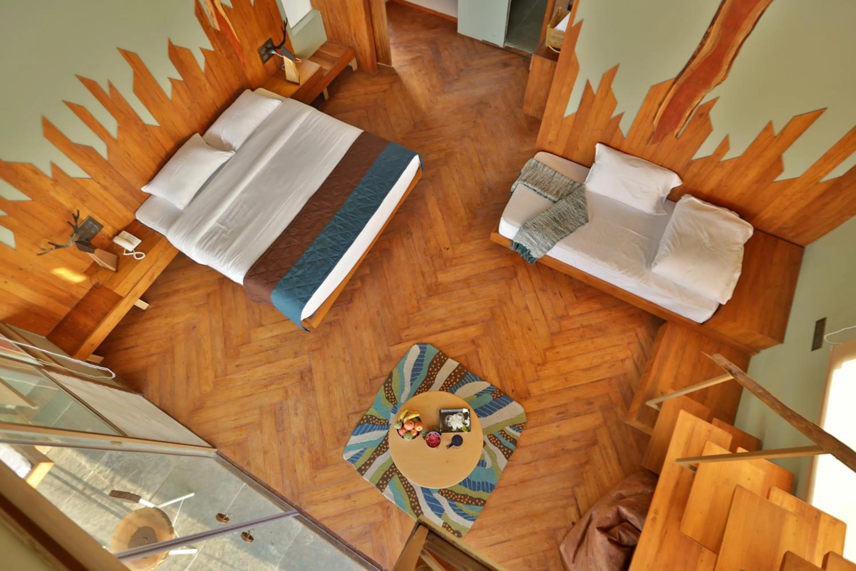 Seating area in Tadoba Jungle Camp