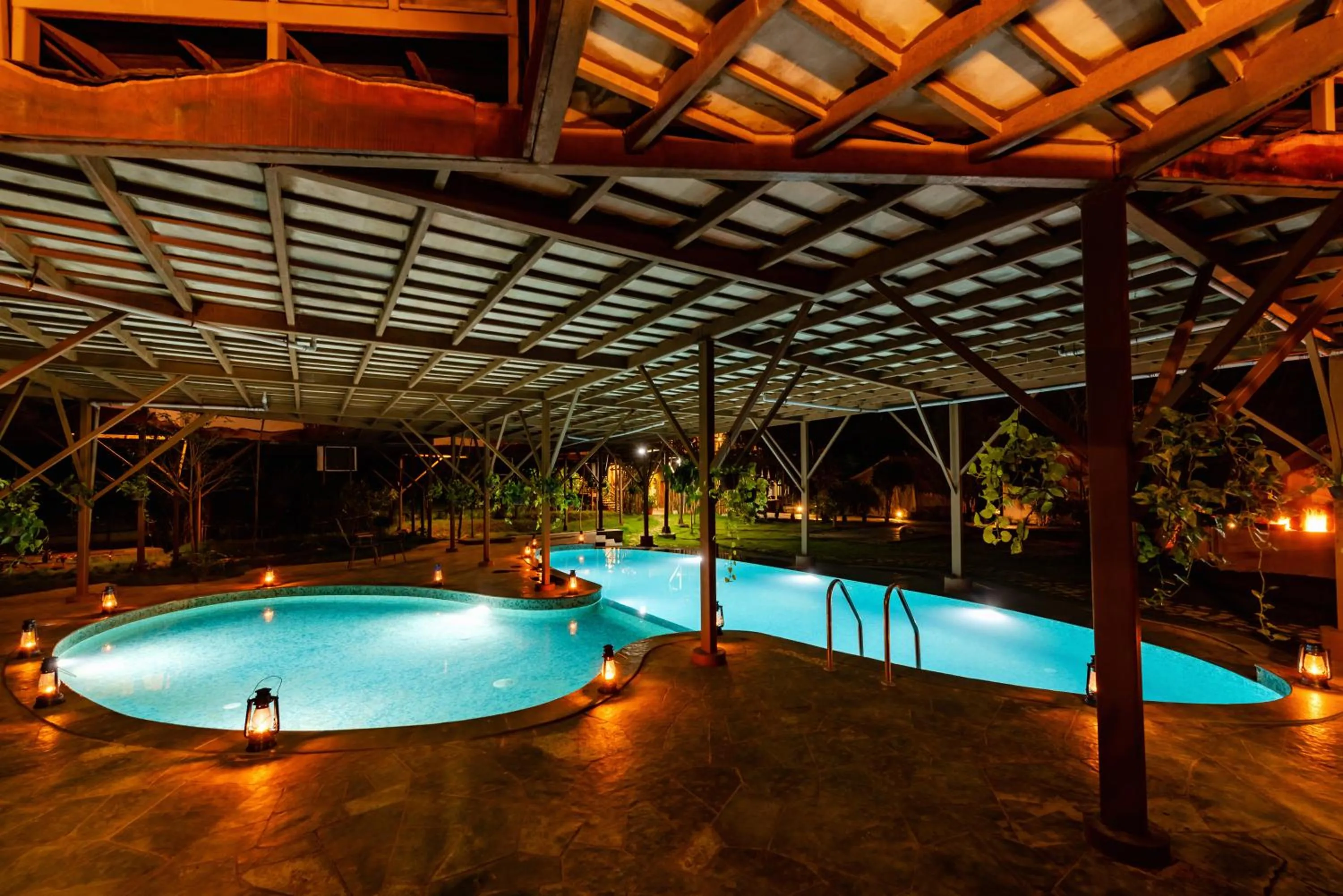 Pool view in Tadoba Jungle Camp