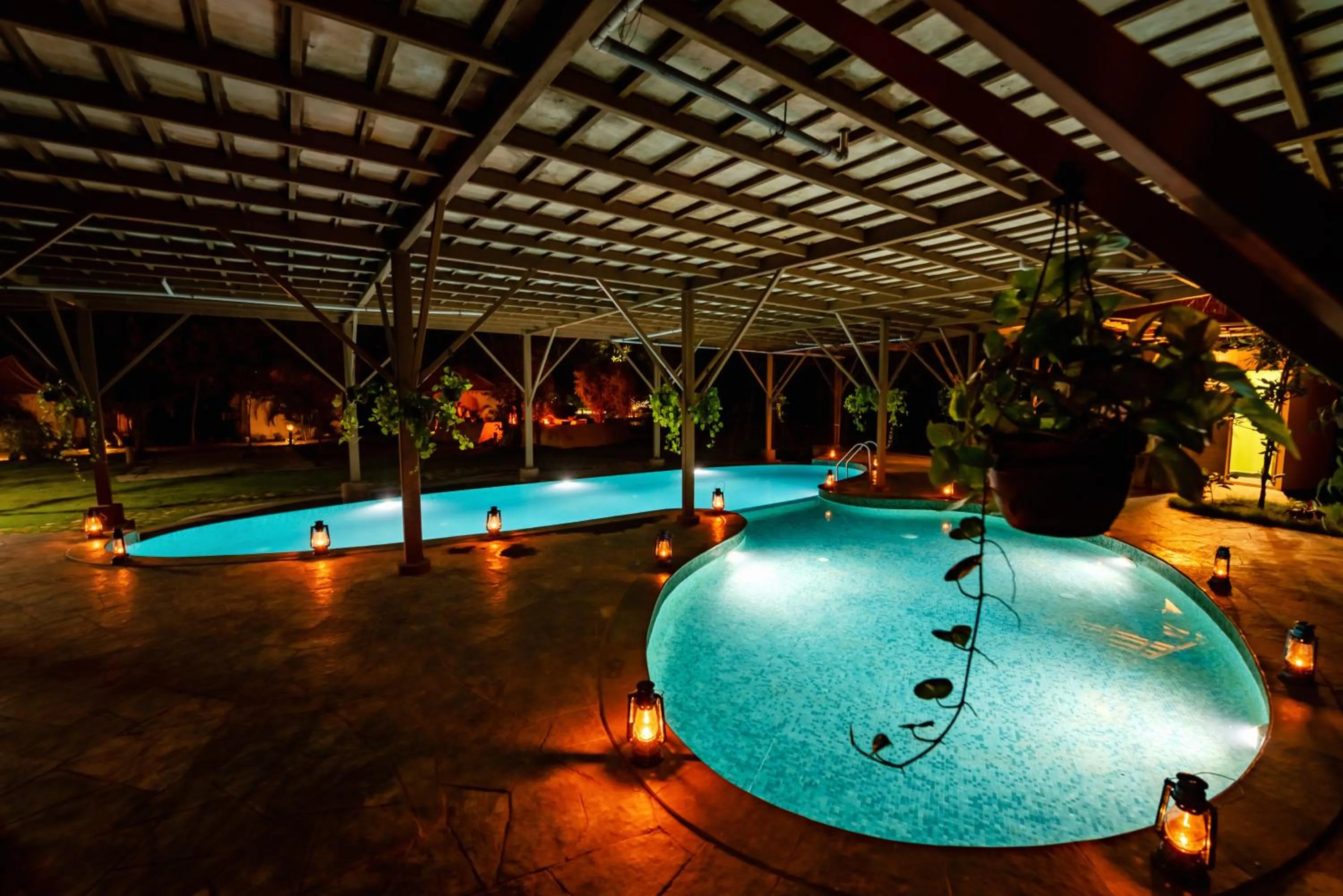 Pool view in Tadoba Jungle Camp