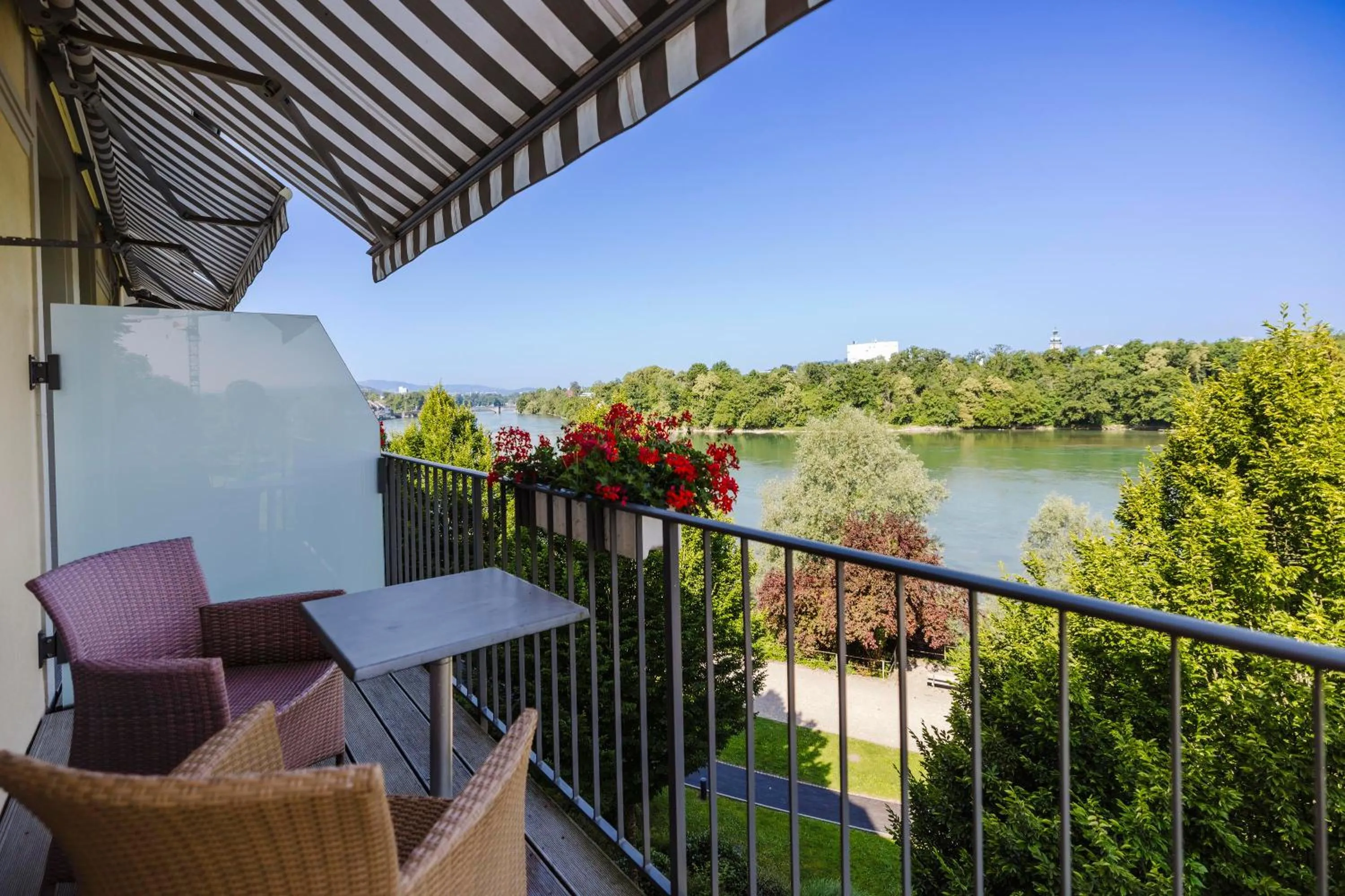 Balcony/Terrace in Park-Hotel am Rhein - Gesundheitshotel und Residenzen
