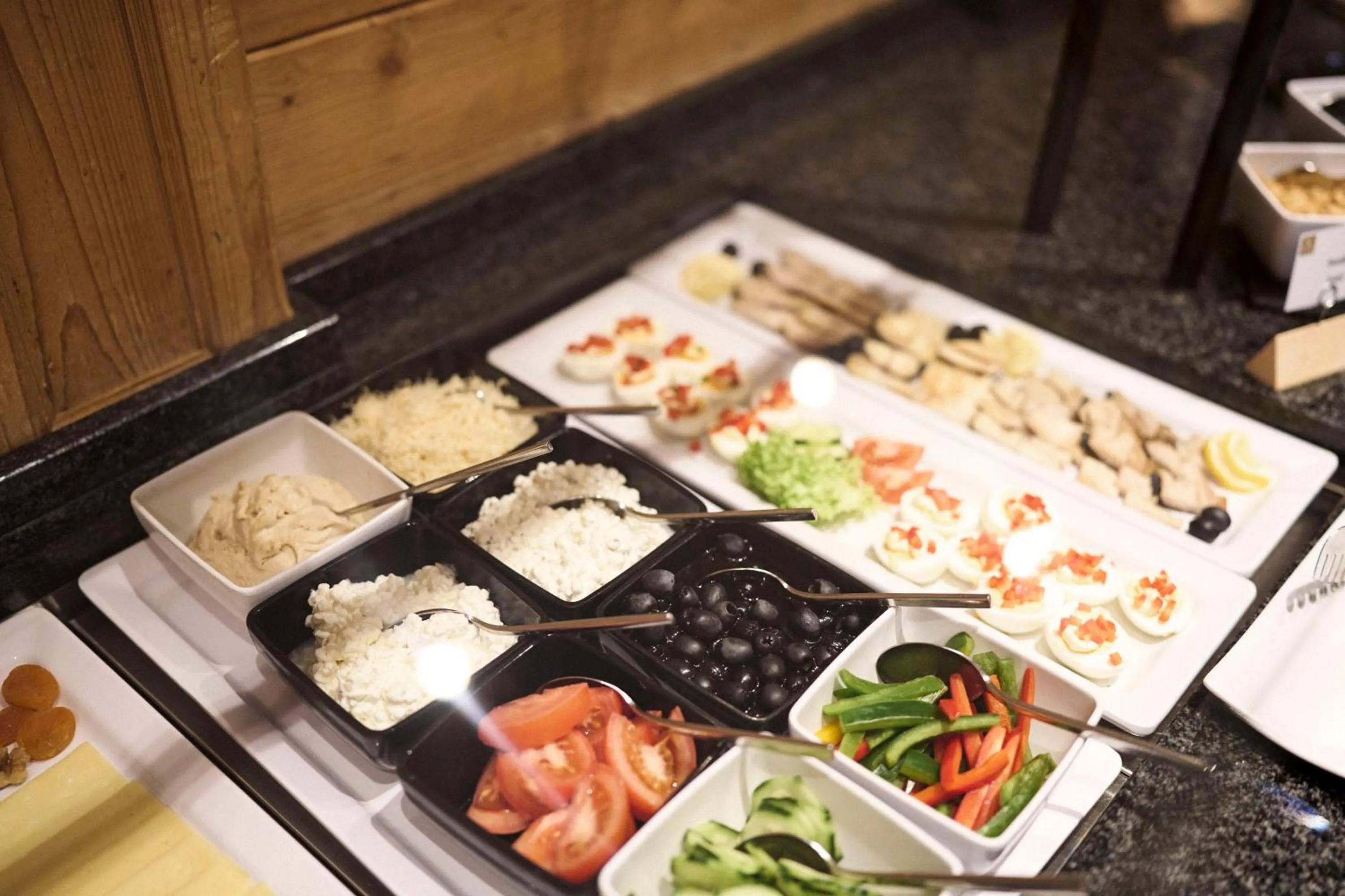 Buffet breakfast in Hotel Steffisalp